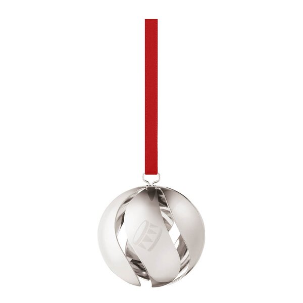 2026 julekule 5,5 cm sølv