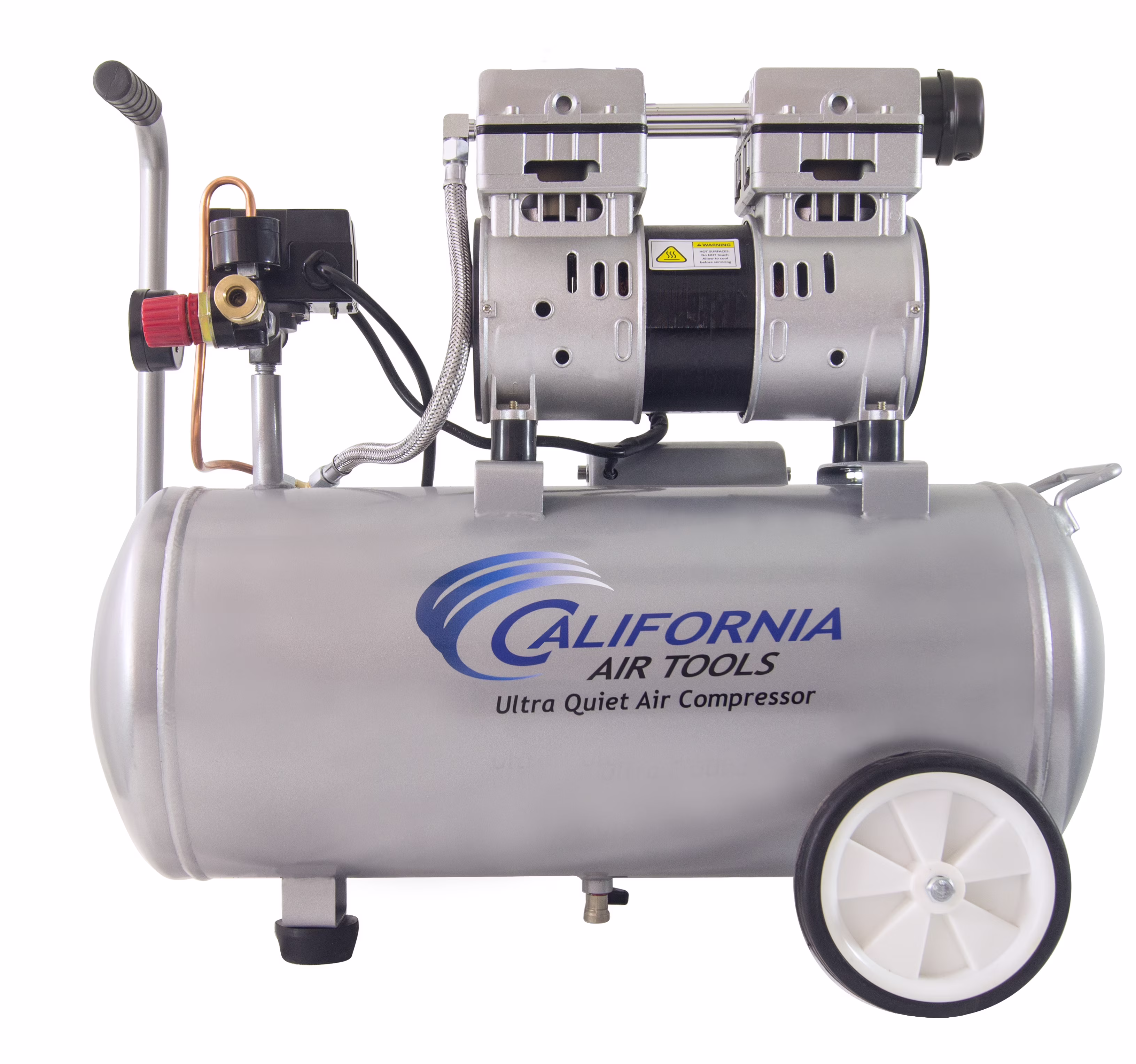 California Air Tools 8010 Steel 1.0 HP Ultra Quiet Oil-Free Air Compressor 8.0 gal