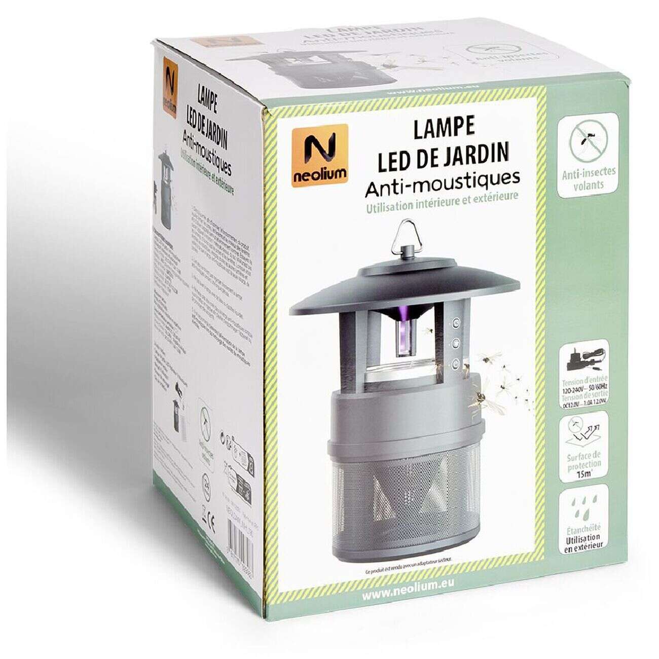 Lampe LED de jardin anti insectes volants