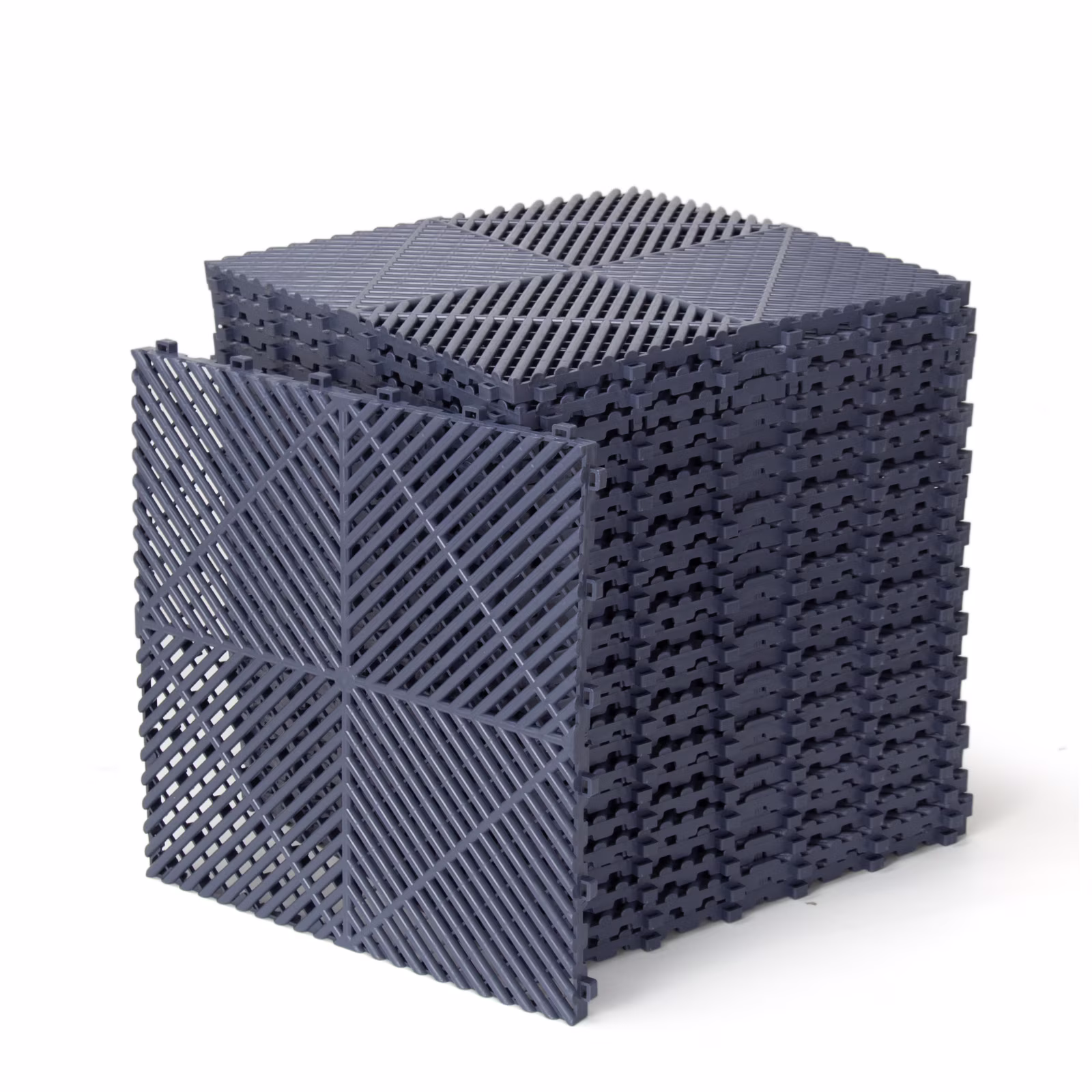 Garage Floor Tiles Interlocking 15.75x15.75 in 50pcs Garage Flooring Tiles Black(Black 50Pcs) - Image 4