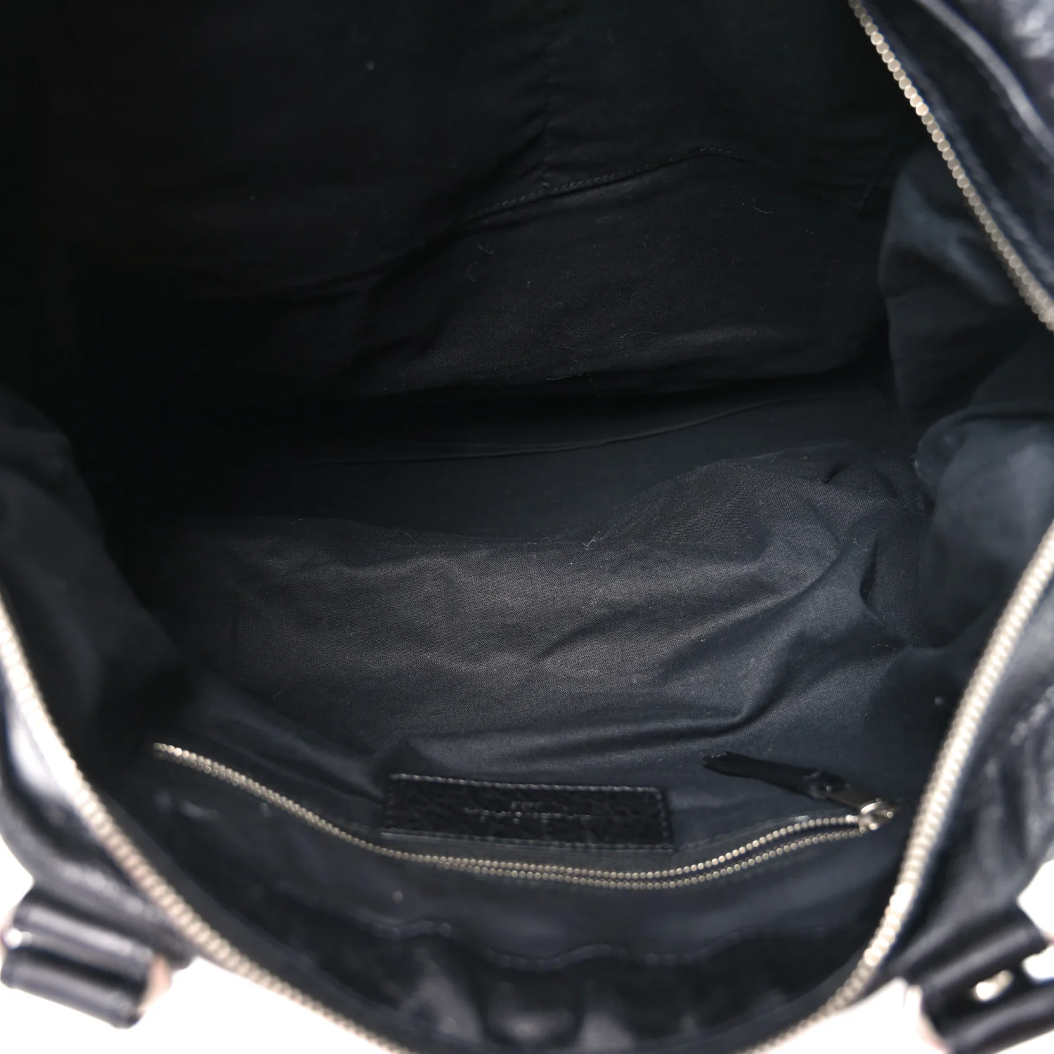 Agneau Classic Silver Hardware Weekender Black