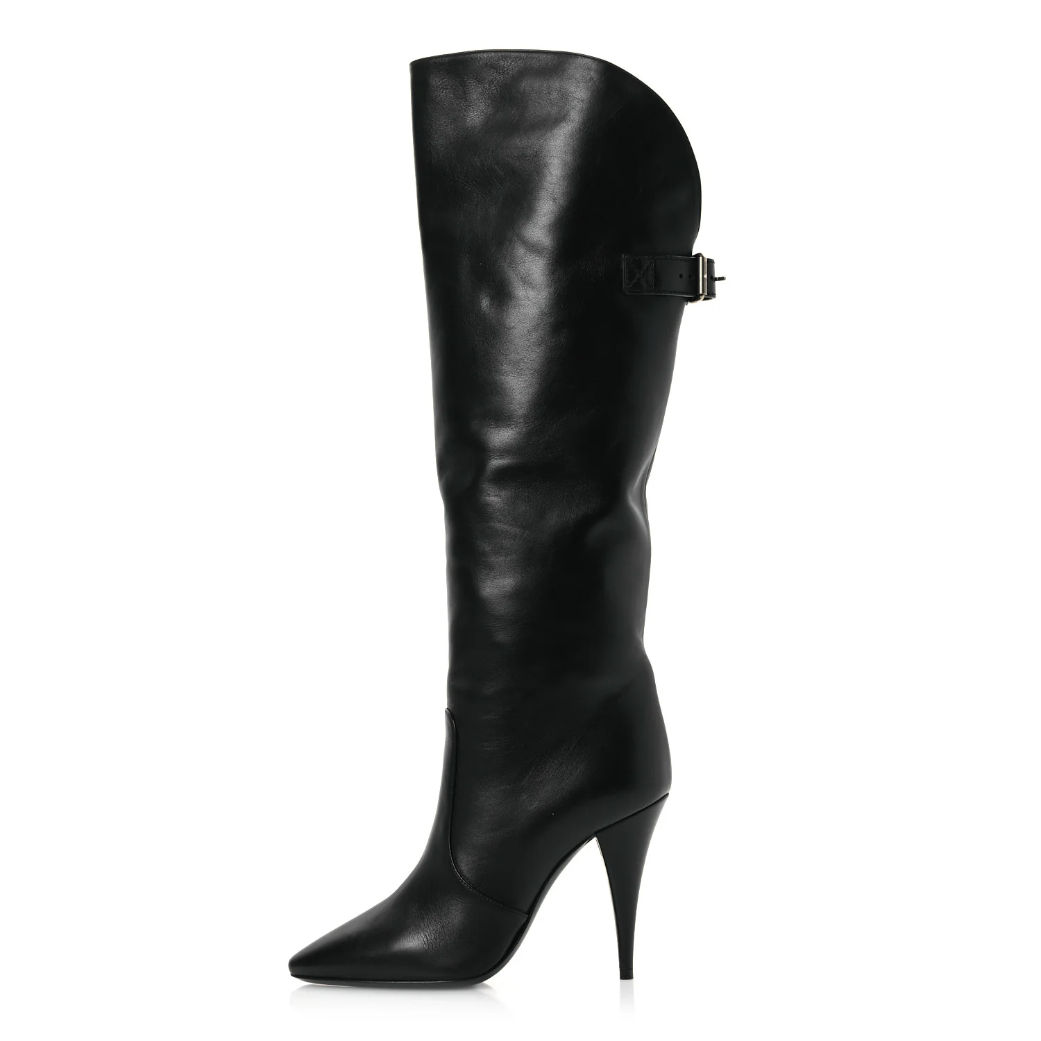 Lambskin Koller 110 Tall Boots 36.5 Black