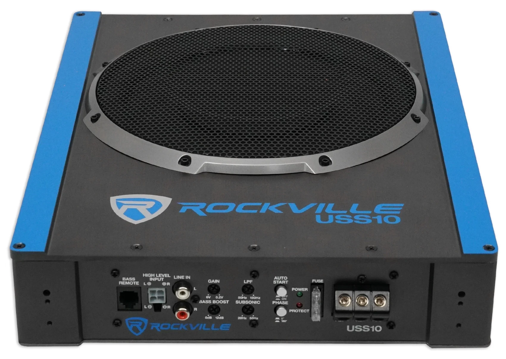USS10 10" 800w Slim Under-Seat Active Powered Car/Truck Subwoofer Sub - Image 2