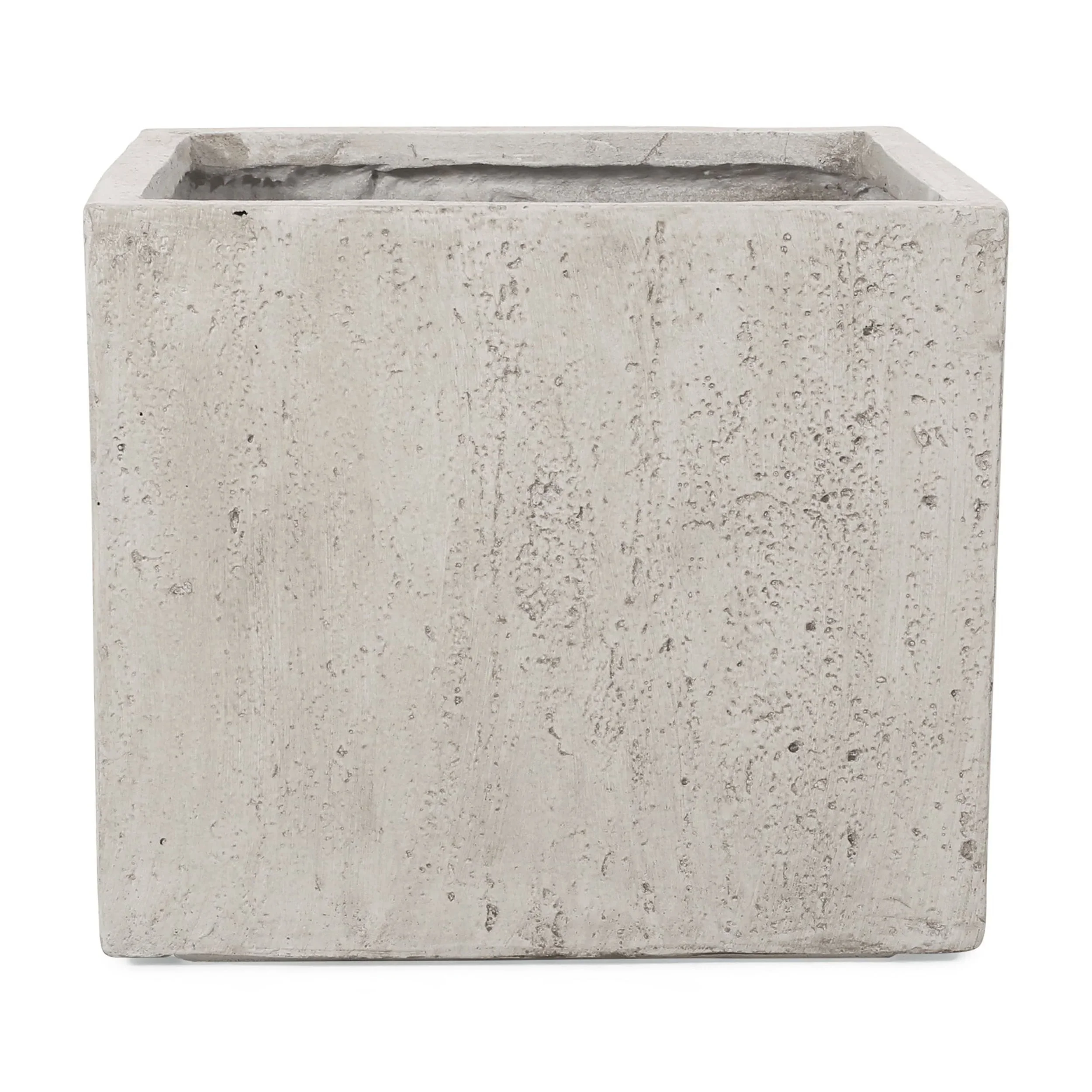 CoSoTower 21.5 Lightweight Concrete Planter - Modern Outdoor Garden Planter Box, Stone-Look Square Patio Planter for Walkway, Deck or Porch - Weather Resistant, No Assembly Required