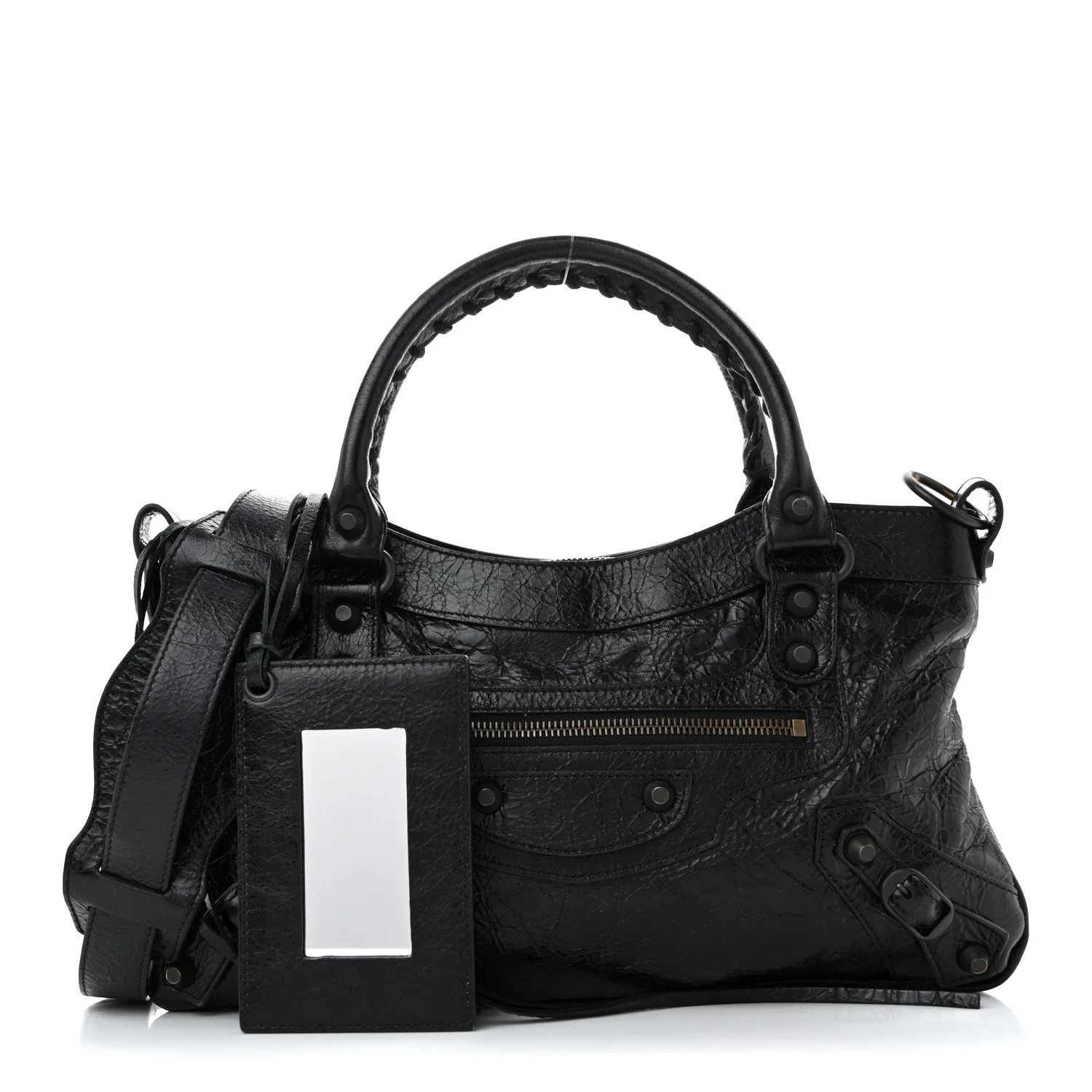 Agneau Arena Classic Hardware Le City First Bag Black