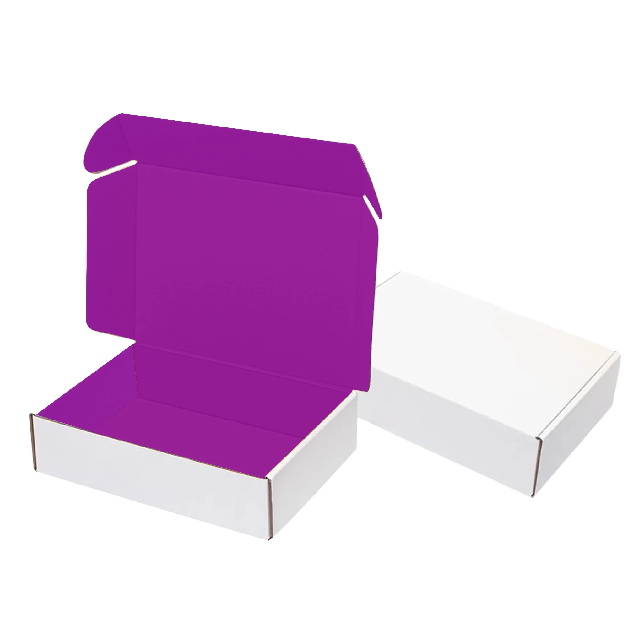 Ucanpack Deluxe Mailer Box Corrugated Moving Boxes 3mm Thick Large Purple, 18 x 12 x 6" - 25 Pcs