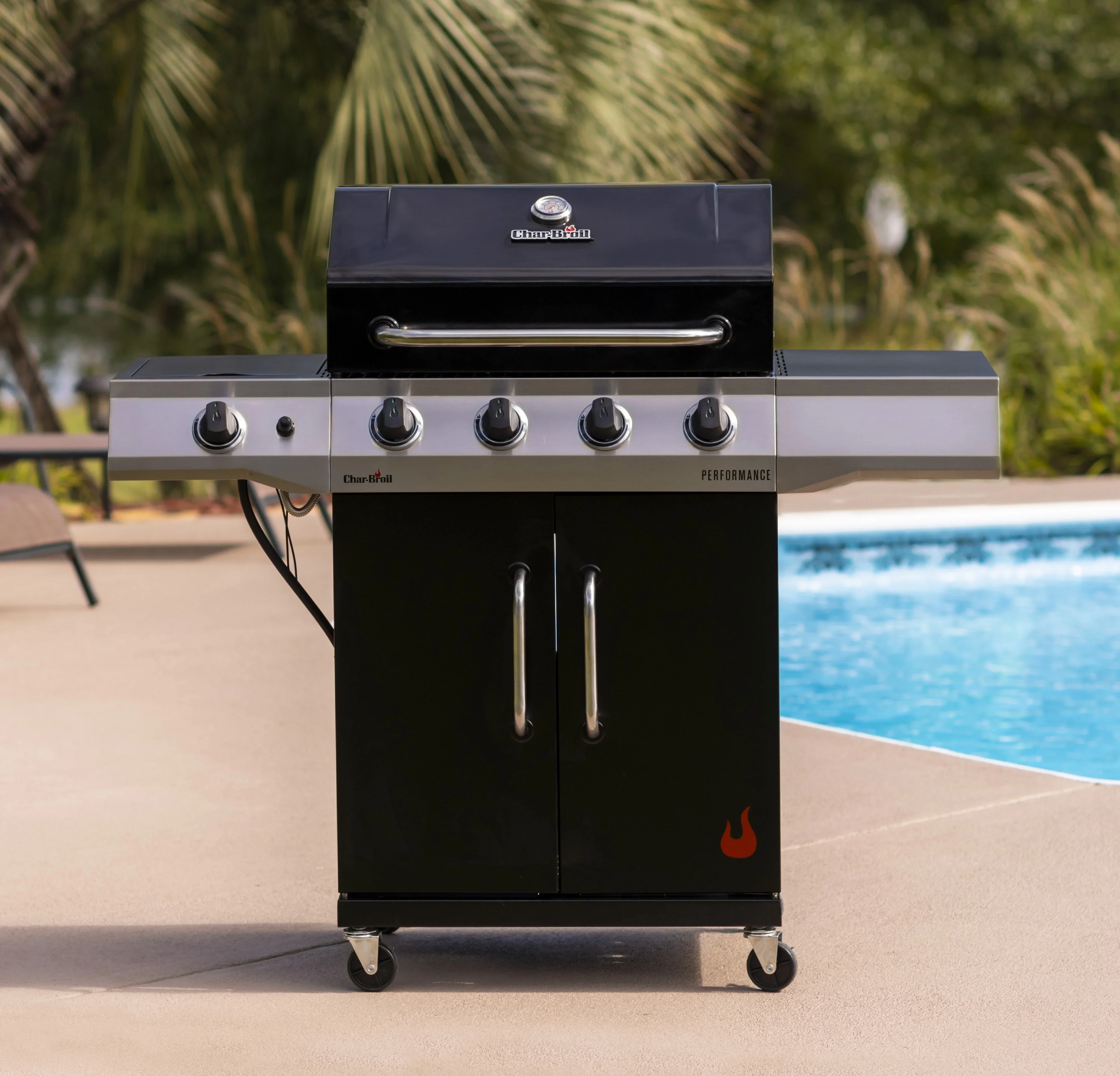 Char-Broil? Performance? Series 4-Burner Gas Grill, Black