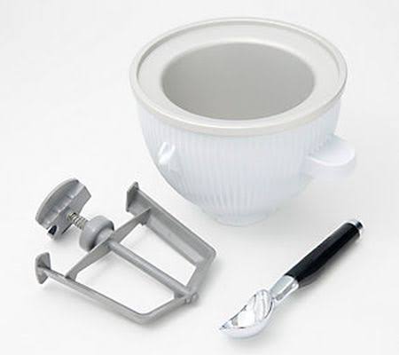 KitchenAid Ice Cream Maker Attachment w/ Ice Cream Scoop KSMICMQ