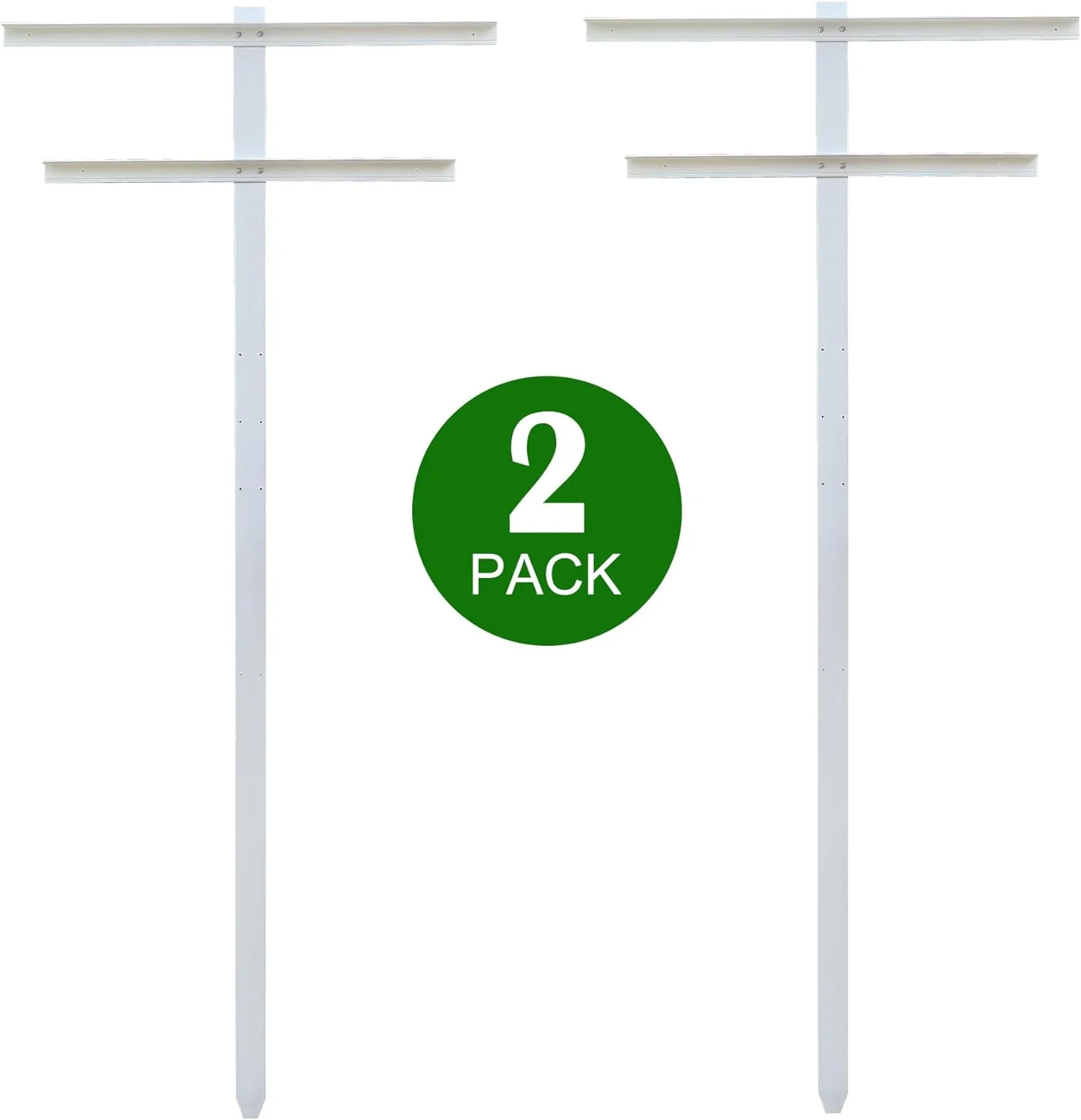 MRGARDEN 7-Feet Grape Vine Trellis, Heavy Duty 2pcs Set for Raspberry and Climbing , Outdoor Stake Vineyard Trellis, 2 Tall Trellises