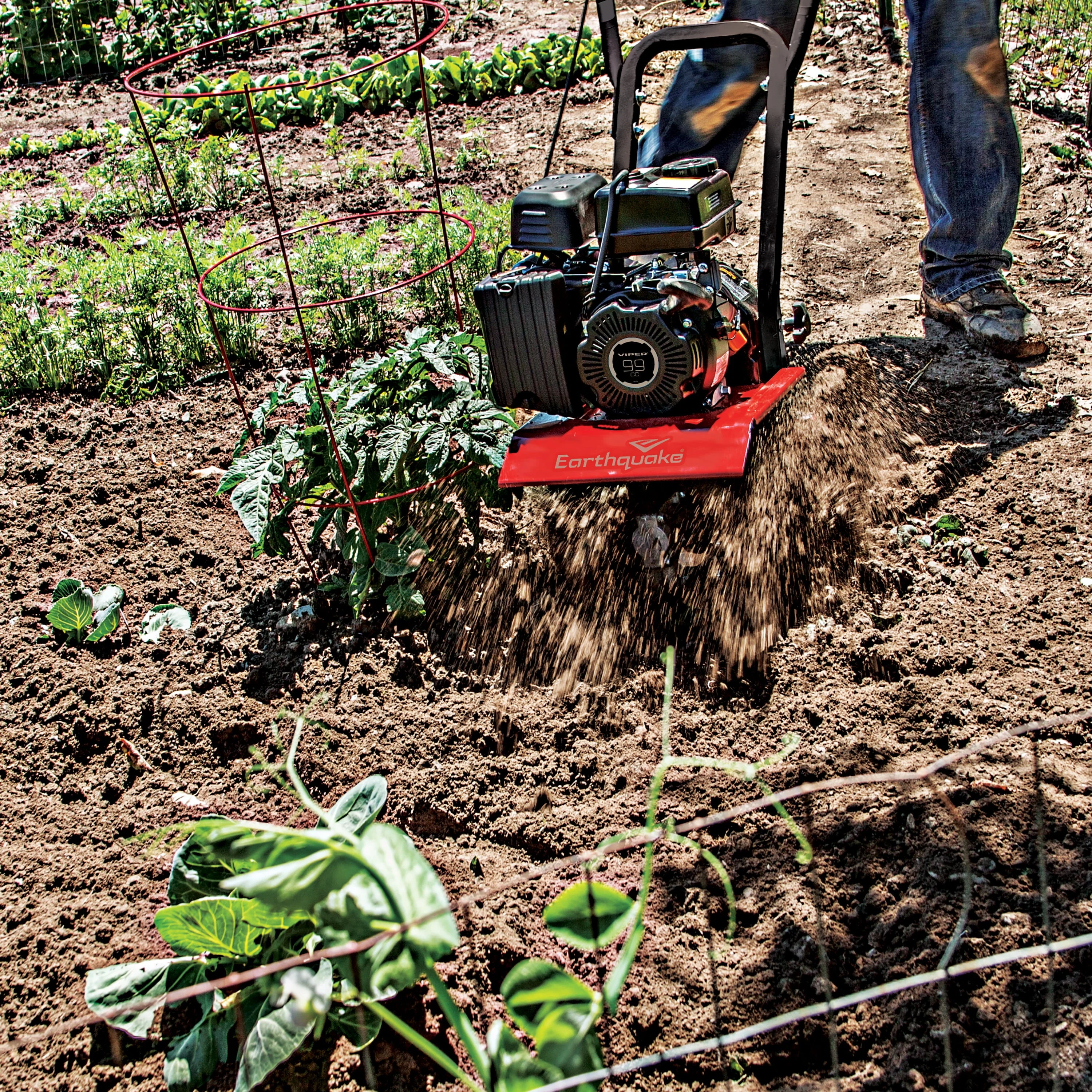 Versa Tiller Cultivator 99cc Engine, Red - Image 7