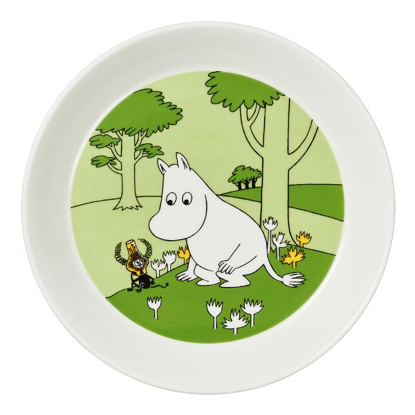 Asjett 19 cm Mummitrollet grønn
