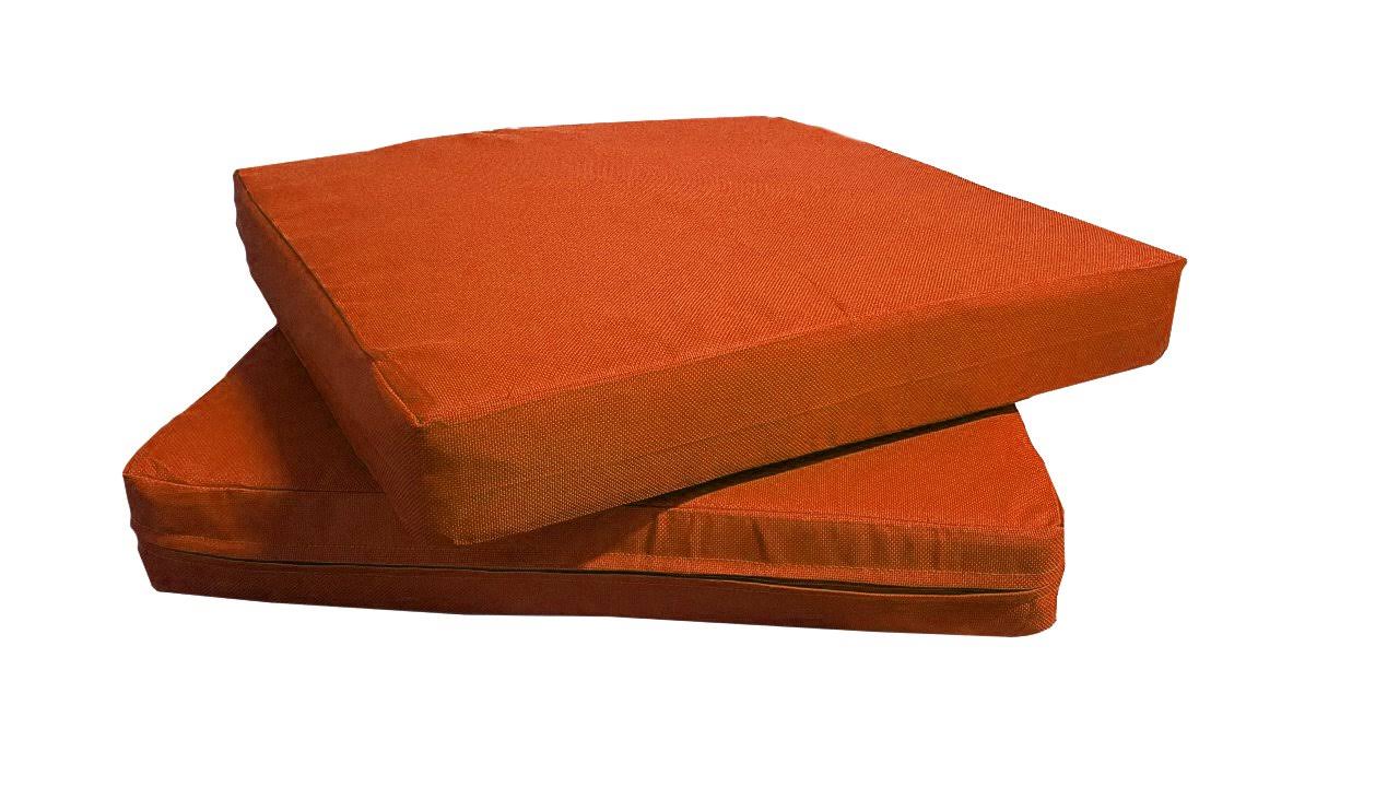 QQbed Patio Cushion Covers for Outdoor Deep Seat Lounge (24X22, Terra Cotta)