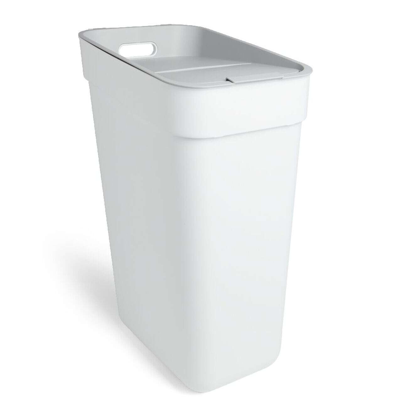 Poubelle de tri blanche 30L