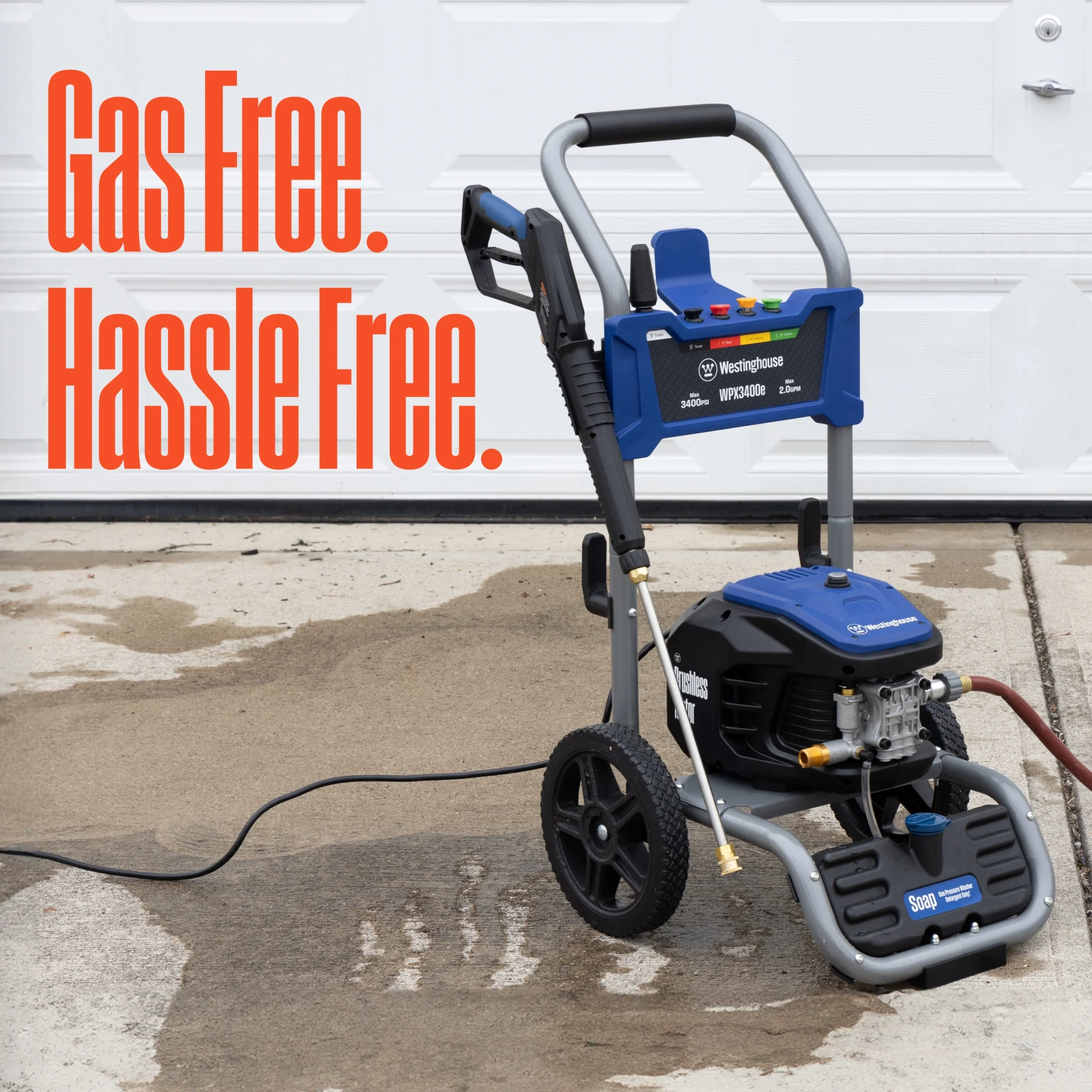 Westinghouse 3400 PSI at 2 GPM Electric Powered Pressure Washer