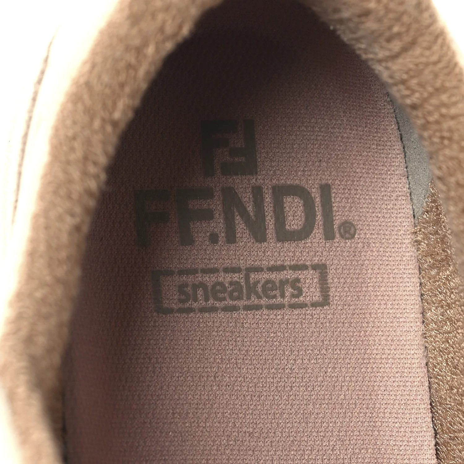 Suede Vitello Fendi Match Low Top Sneakers 37.5 Nudo White Garza Rosa