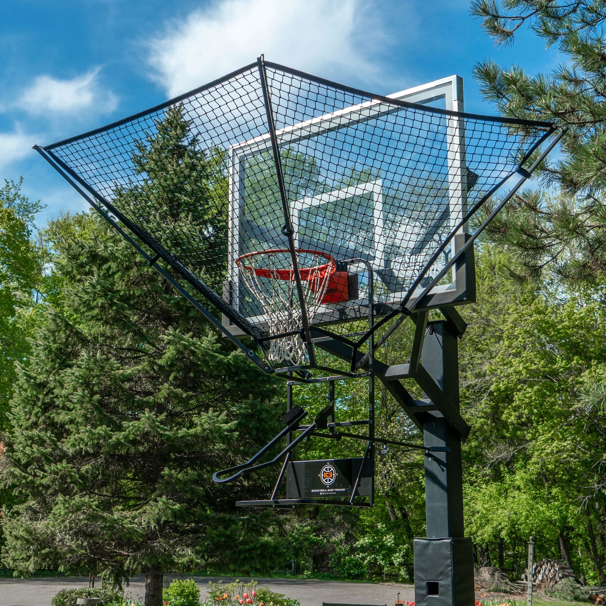 iC3 Basketball Return Shot Trainer for Pole and Wall Mount Hoops - Image 5