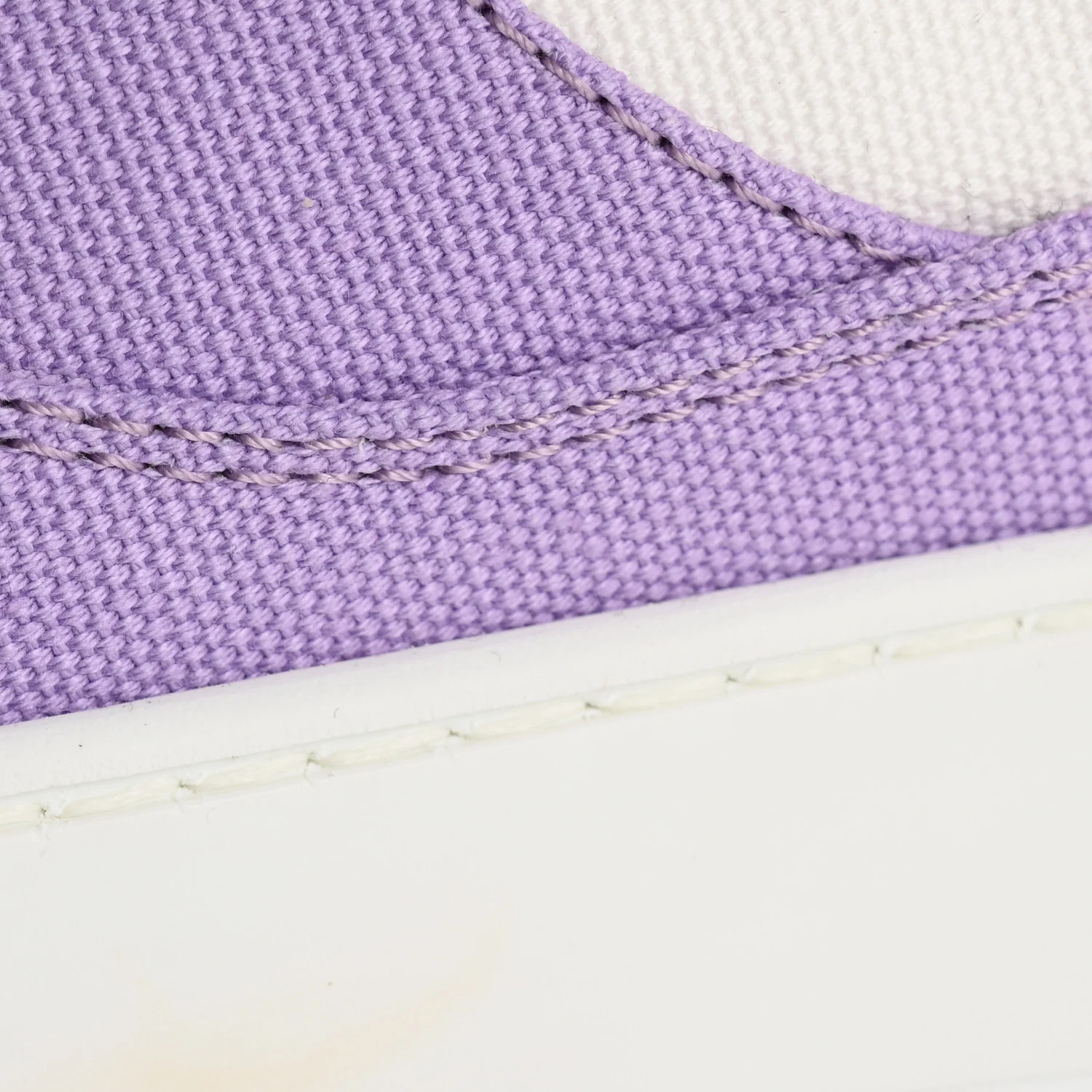 Cotton High Top Sneakers 38 Purple White