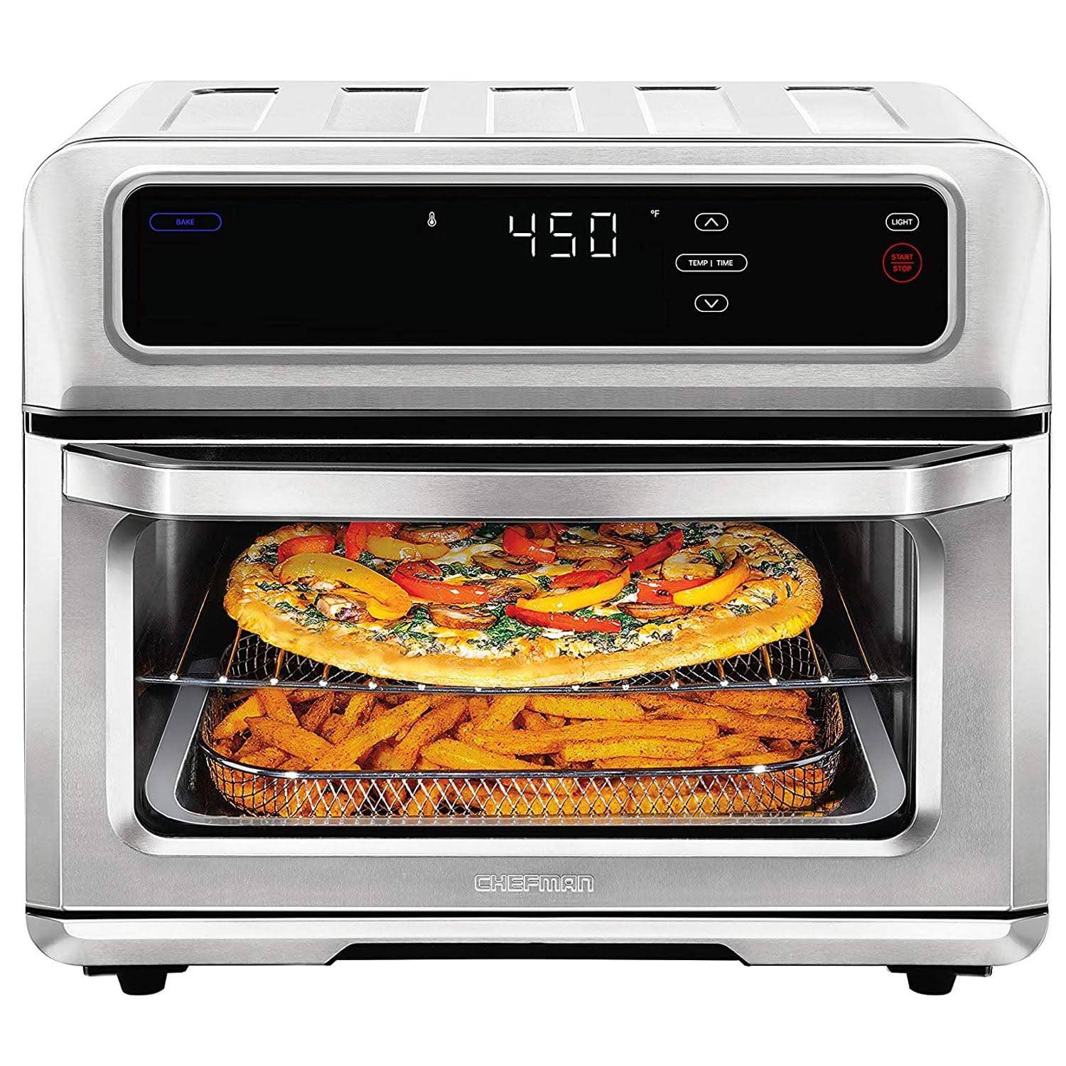 Air Fryer + Toaster Oven, Stainless Steel, 20 Liter Chefman