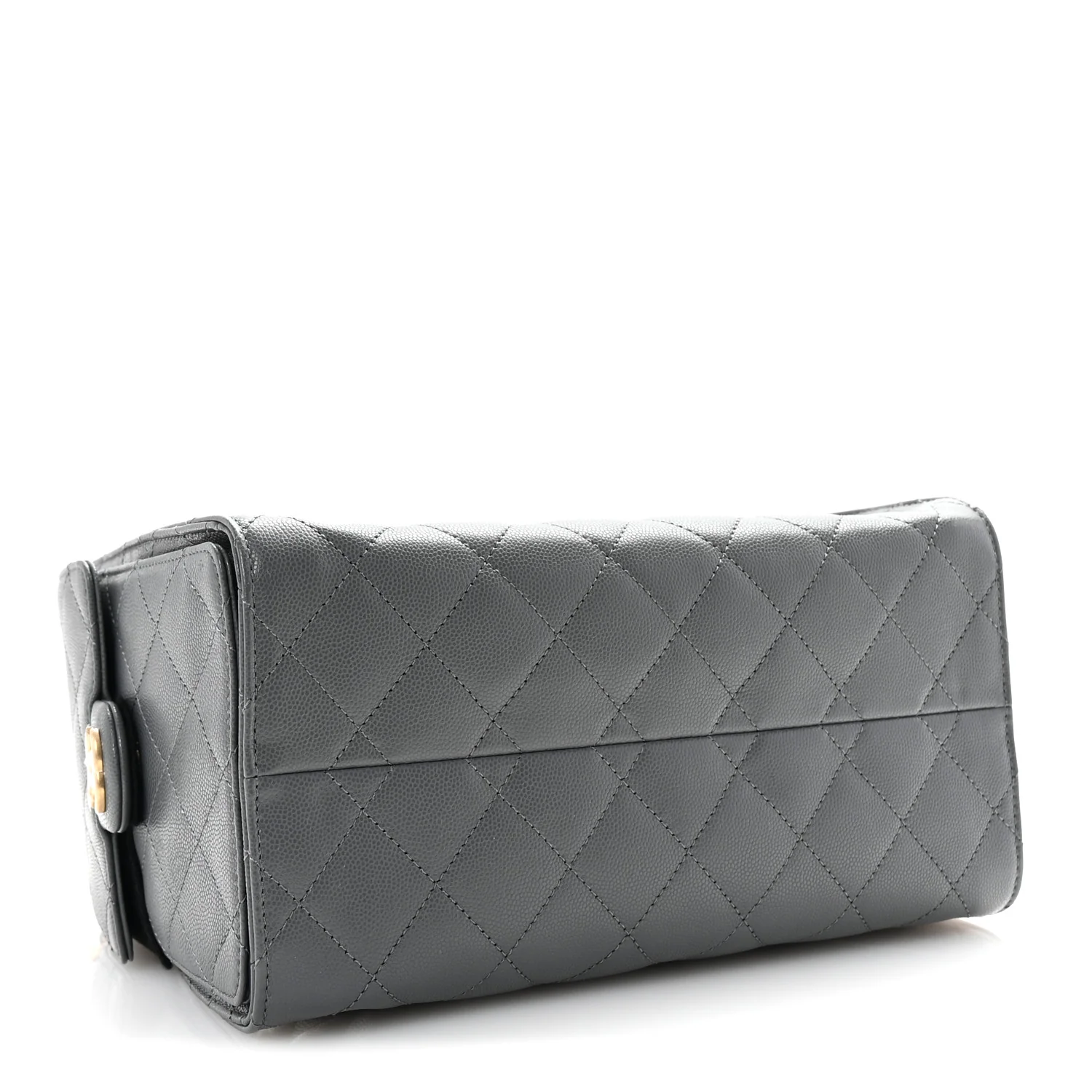Caviar Quilted Small Chanel 25 Handbag Dark Grey