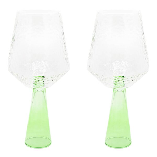 Claude vinglass 40 cl 2 stk grønn/klar