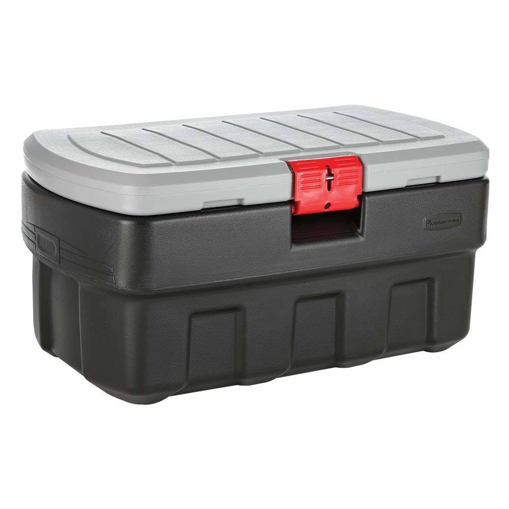 Rubbermaid ActionPacker 35 Gal Lockable Storage Bin Industrial Rugged Container
