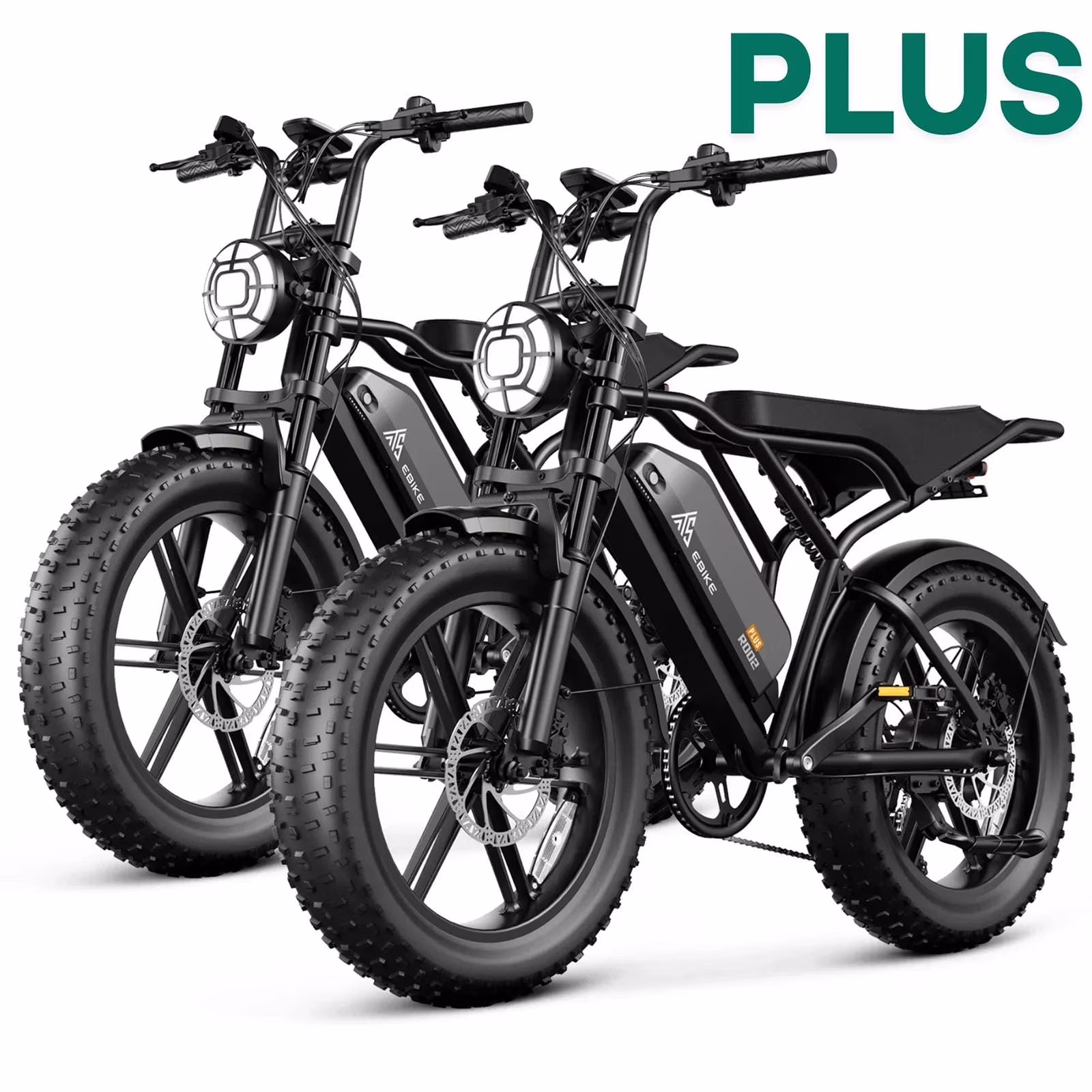 Electric Bike for Adults, 750W Peak 1500W Motor, 20"x4" Fat Tire E Bicycle, Hydraulic Disc Brakes, E Mountain Bike, 48V/15AH UL2849, App Control(R004-Black-15AH(Walmart Exclusive)) - Image 3