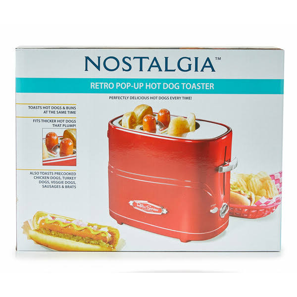 Nostalgia - Retro Series Pop-Up Hot Dog & Bun Toaster