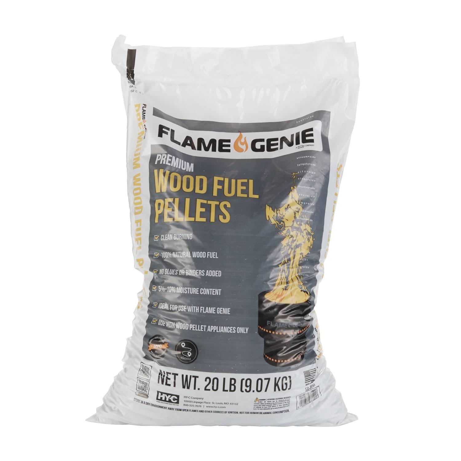 Flame Genie Premium Wood Pellets - 20 lb bag
