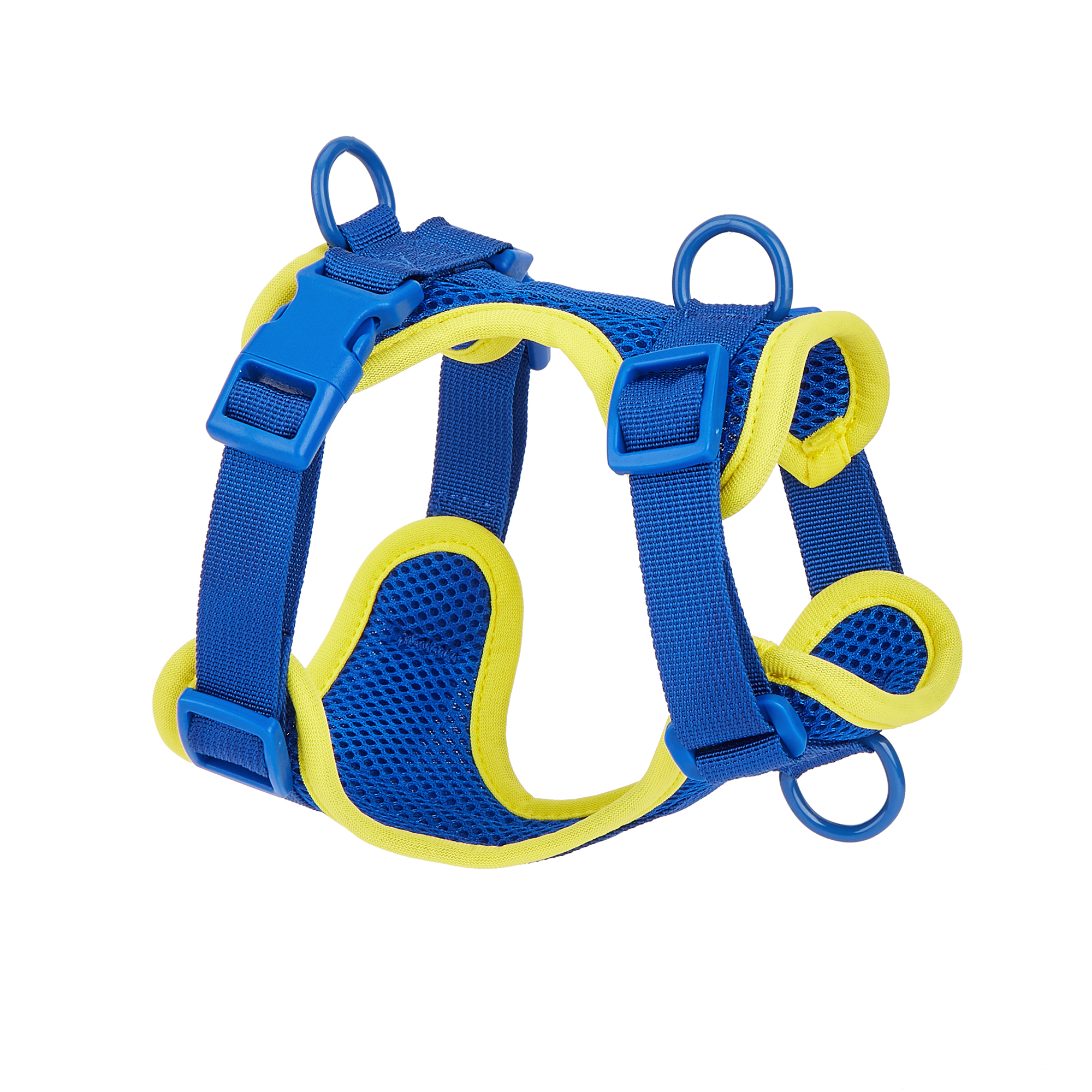 Adjustable Pet Harness Vest Multi-Color Comfort Mesh Dog Harness for Small Medium Large Cats Puppies Dogs Polyester