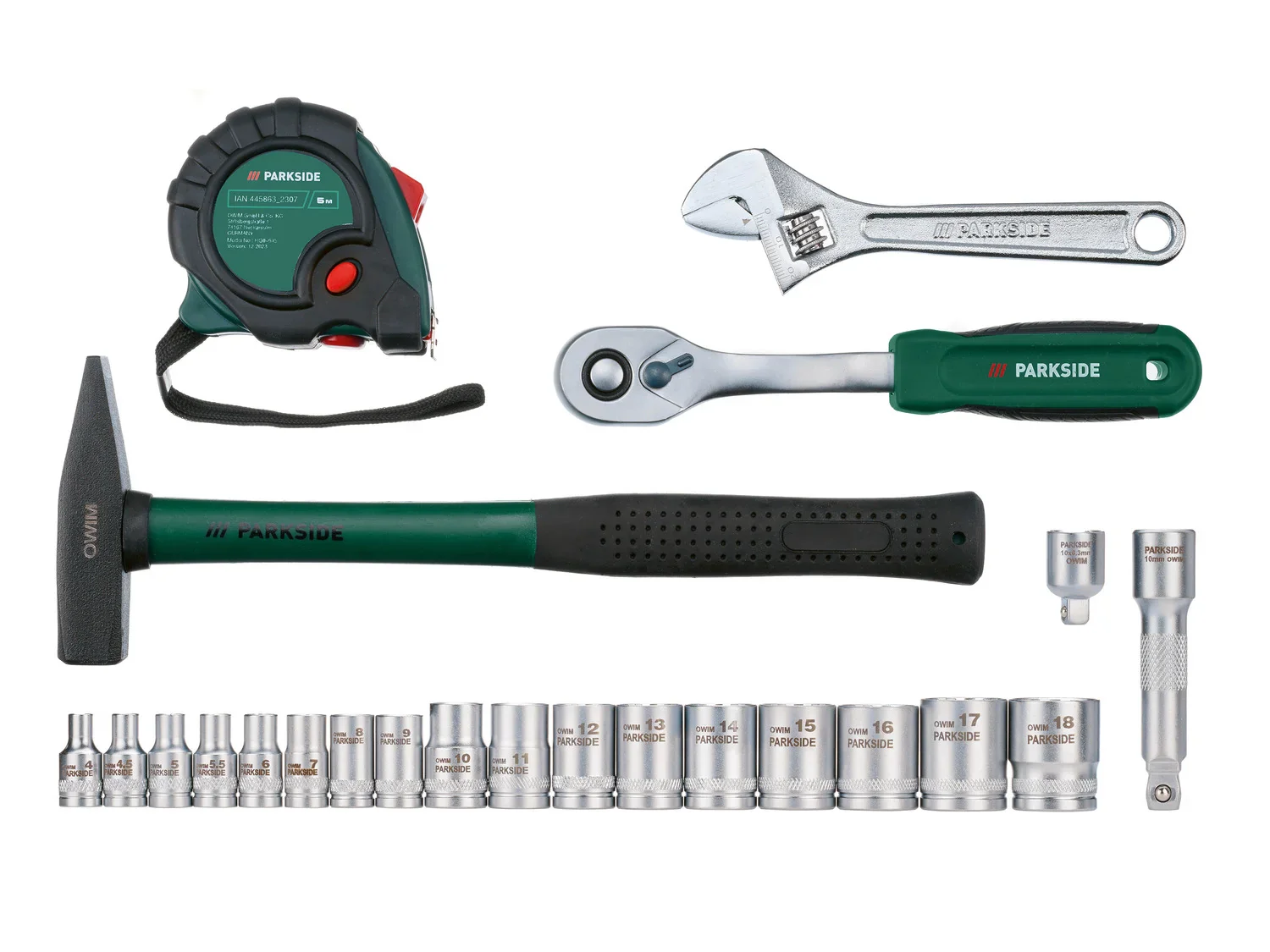 PARKSIDE Bote  outils mtal 4V et Set de tournevis PWBM A1