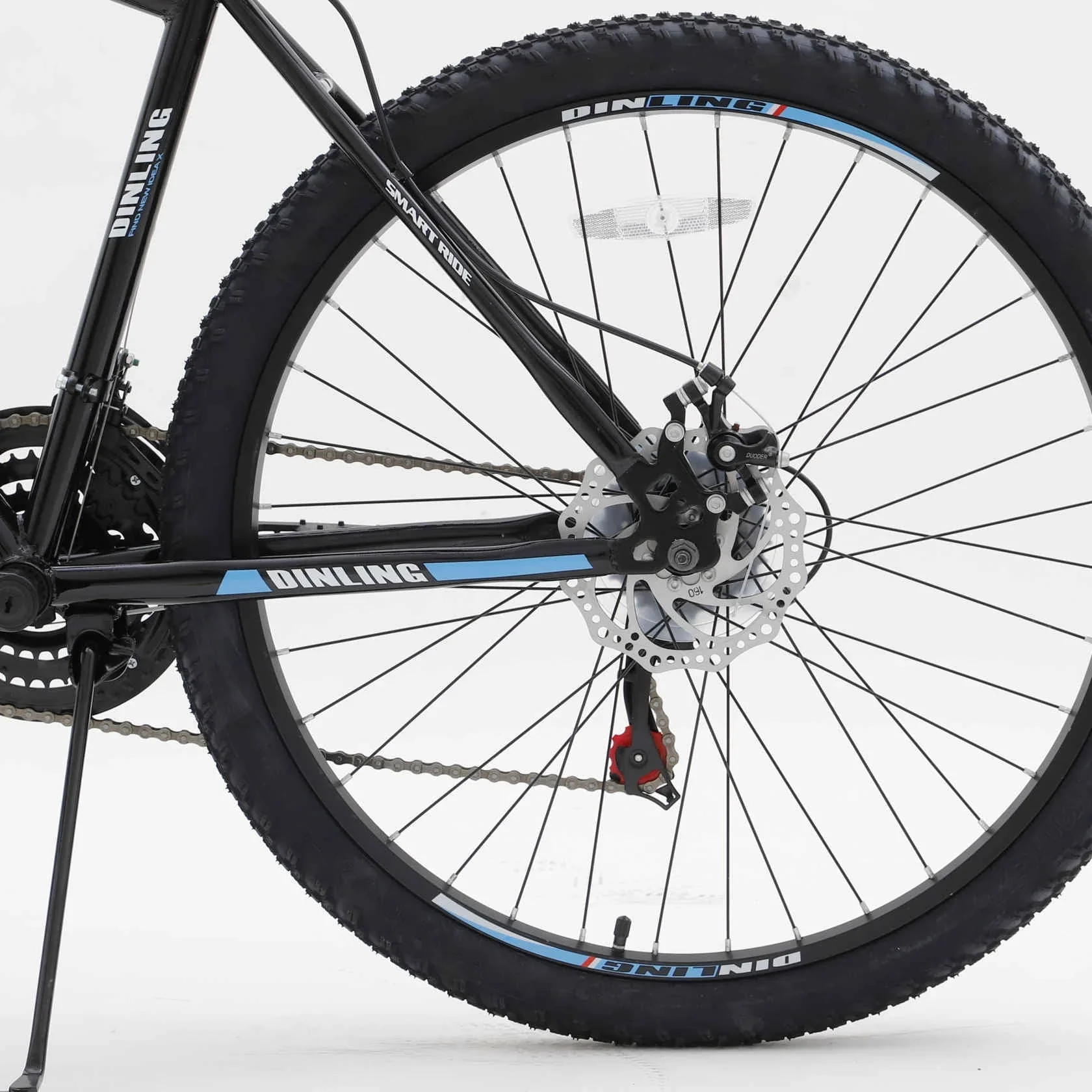 Dinling Mountain Bike, 21-Speed, 26-inch Mountain Bicycles, MTB Mens and Womens Black-blue