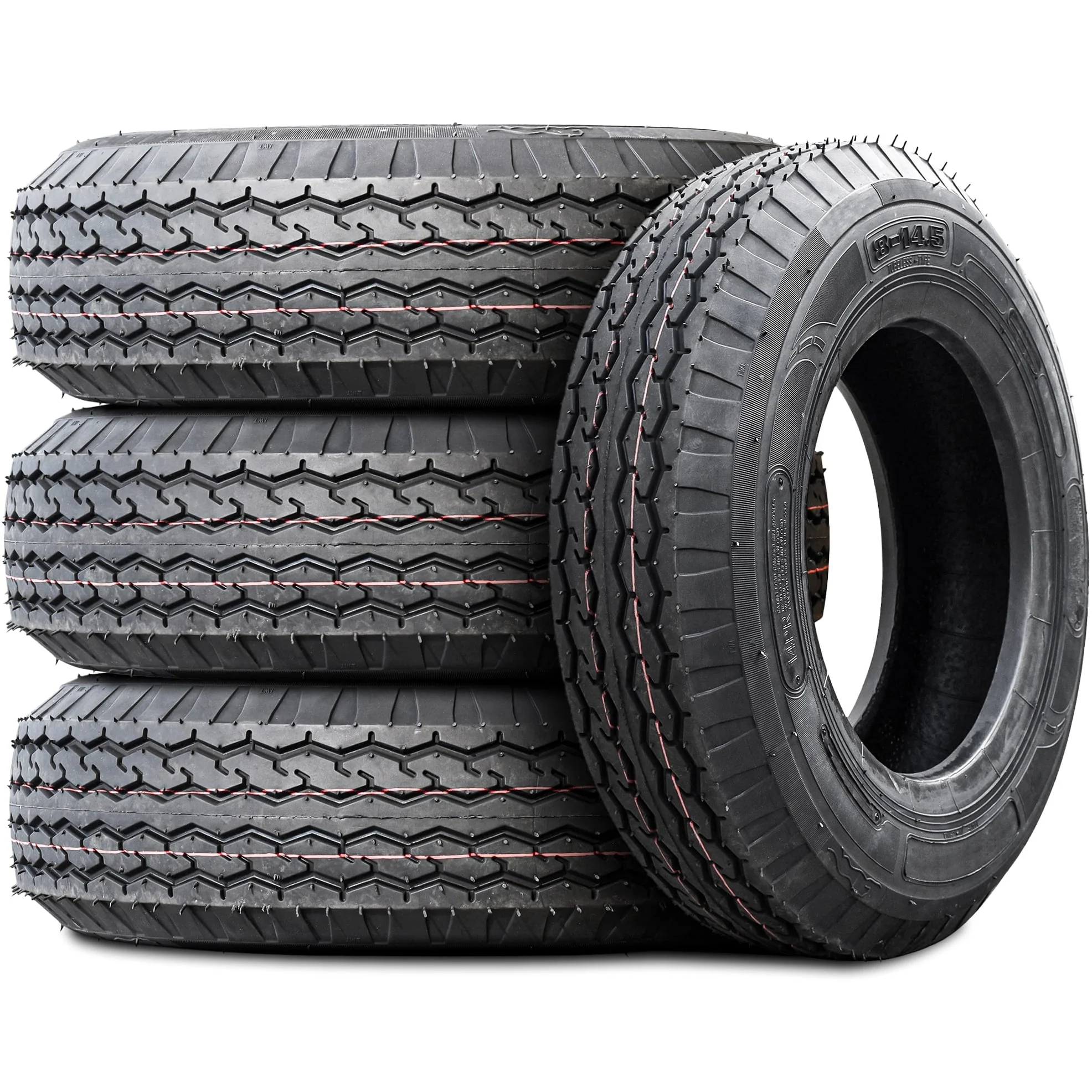 Set of 4 (FOUR) Nama NM519 ST 8 - 14.5 Load G (14 Ply) Heavy Duty Mobile Home Trailer Tires