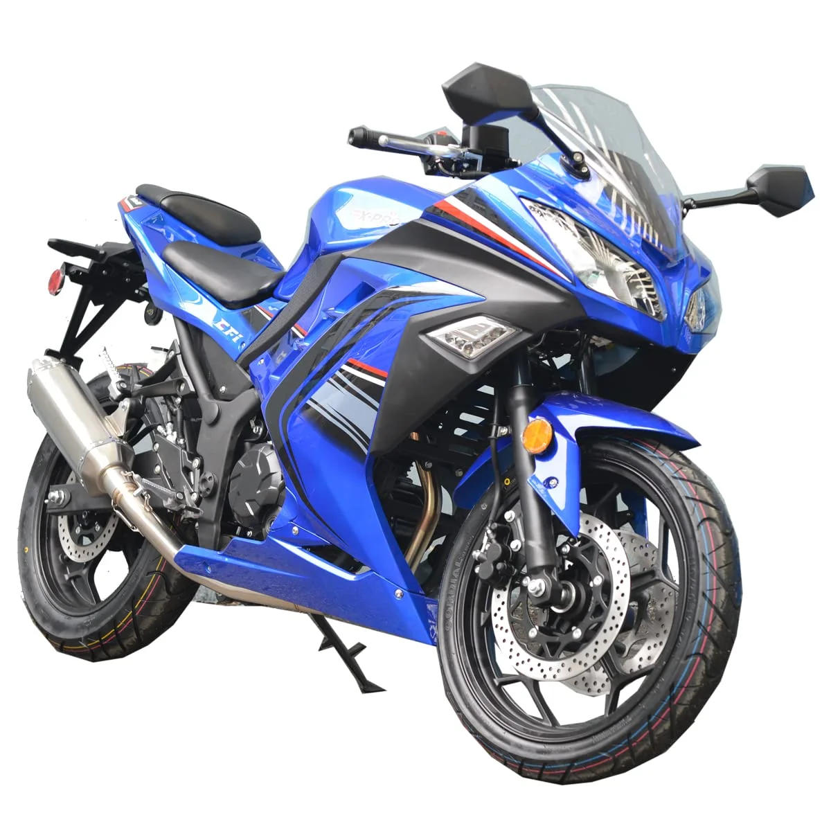 Brand New 250cc EFI Fuel Injection Dirt Bike Motorcycle Street Bike, 6 Manual Transmission Electric Start 17" Wheels Assembled in Crate(Blue) - Image 4