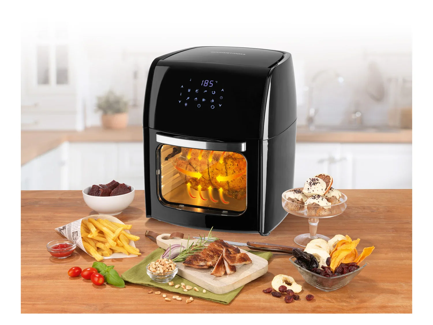 GOURMETmaxx Friteuse  air chaud XL, 12 L, 1800 W