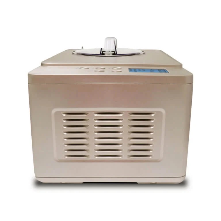 ICM-220CGY 2 Quart Capacity Automatic Compressor Ice Cream Maker Yogurt Function with Stainless Steel Bowl in Champagne Gold - Image 3