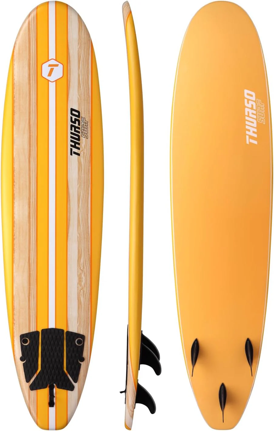 Planche de surf Thurso Surf 7/8 pi en mousse souple, idéale pour débutants, adultes et enfants. Longboard parfait pour le surf, les loisirs de plage et les sports nautiques. Légère et durable, design moderne adapté à tous les niveaux.