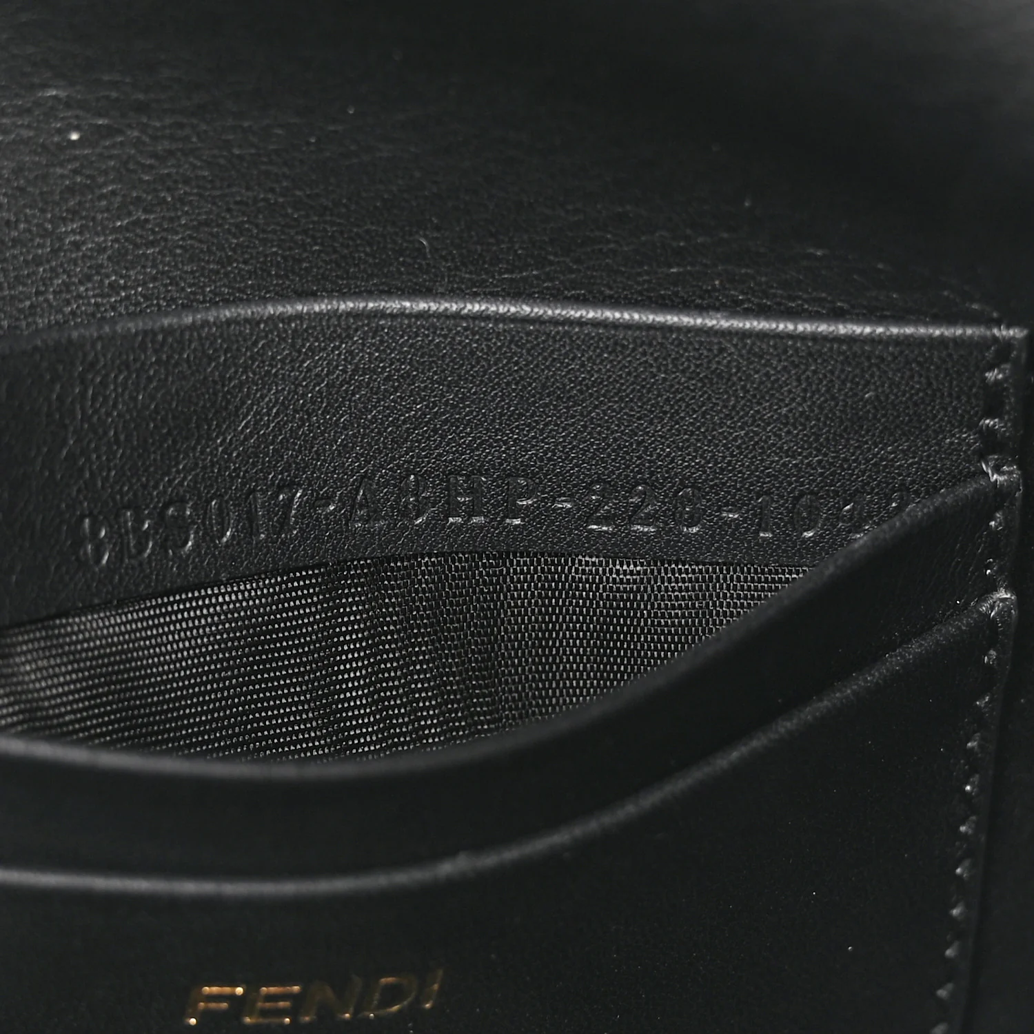 Shearling Vitello Dolce Macro FF 1974 Mini Tobacco Black