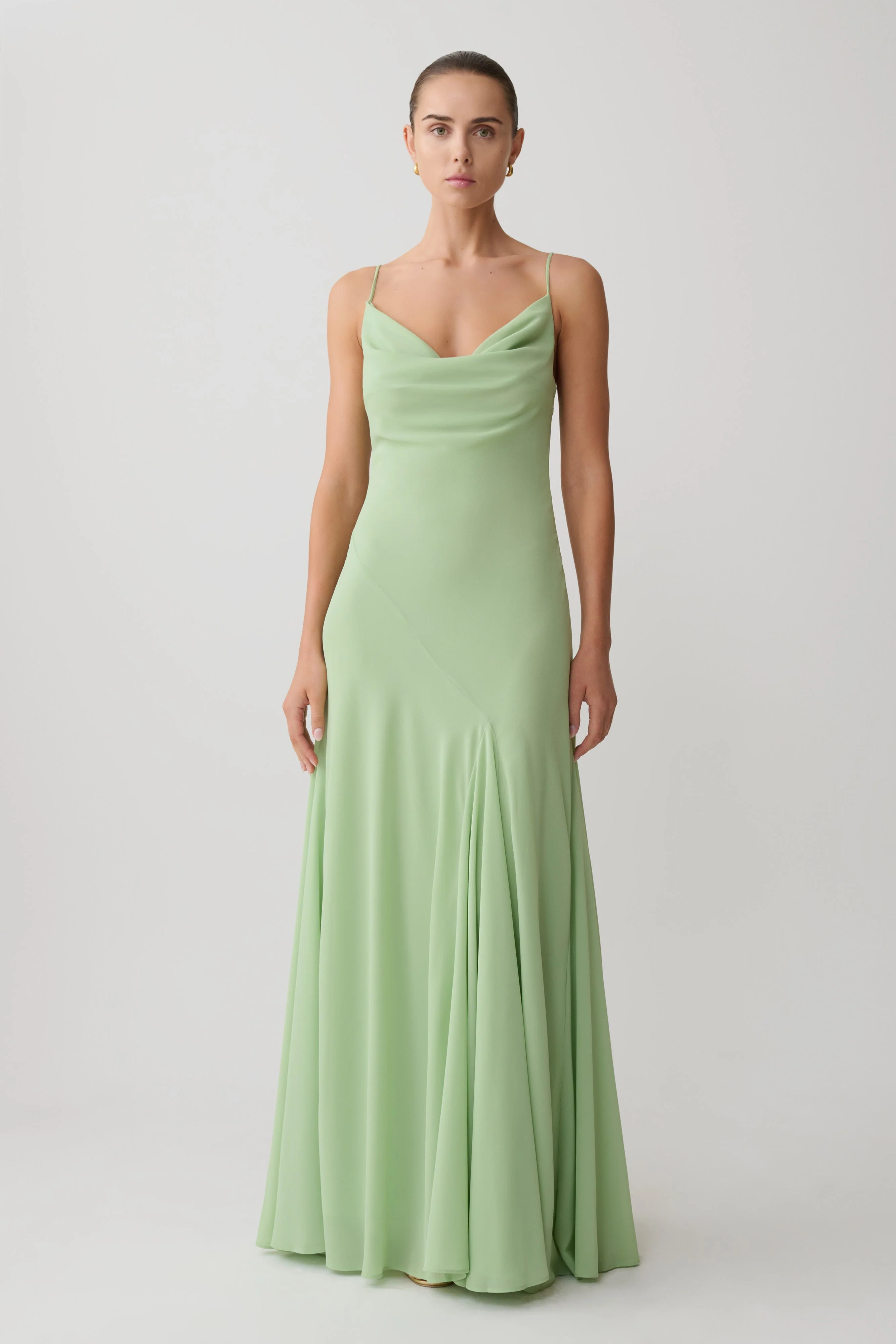 Aurelia Chiffon Maxi Dress - Sage