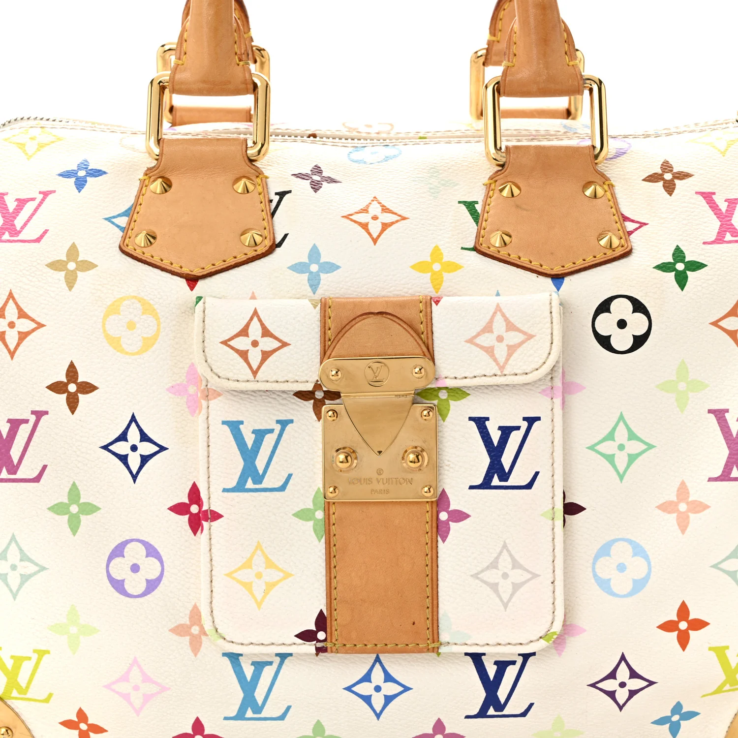 Monogram Multicolor Speedy 30 White
