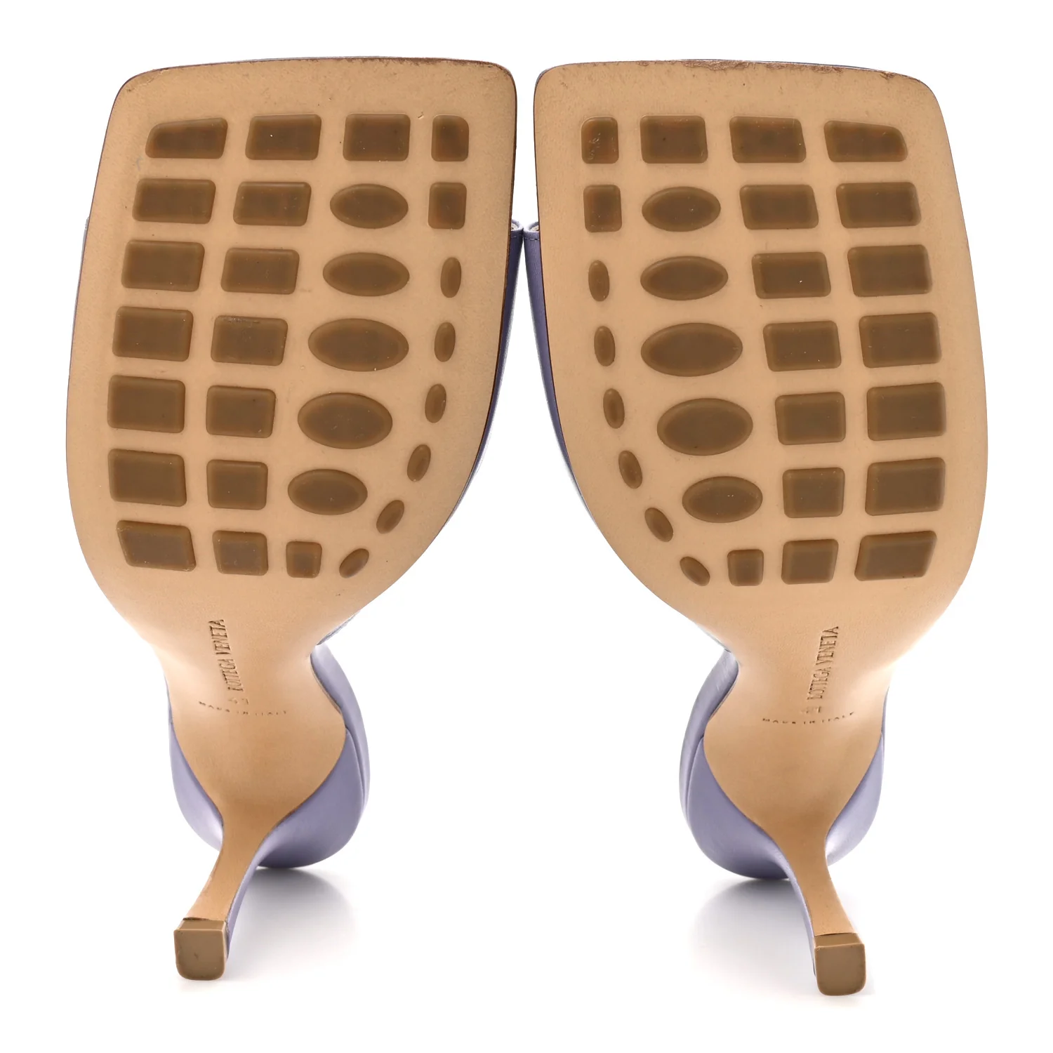 Lambskin Stretch Mule Sandals 41 Lavender