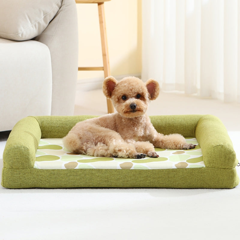 Canapé-lit orthopédique confortable avec coussin de soutien complet pour chien