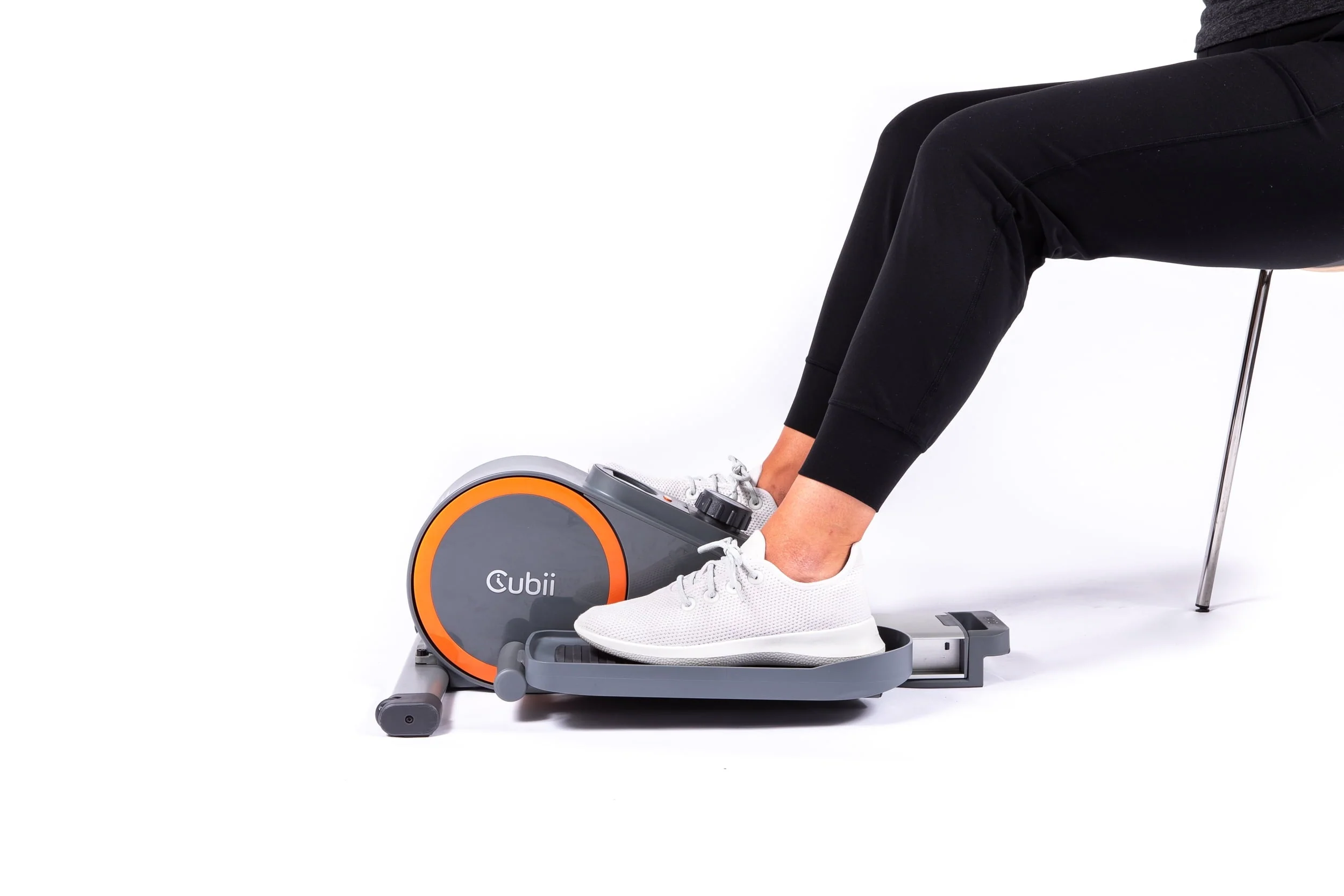 Cubii Go, Seated Elliptical Trainer with Wheels and Handle, 8 Adjustable Magnetic Resistance Levels