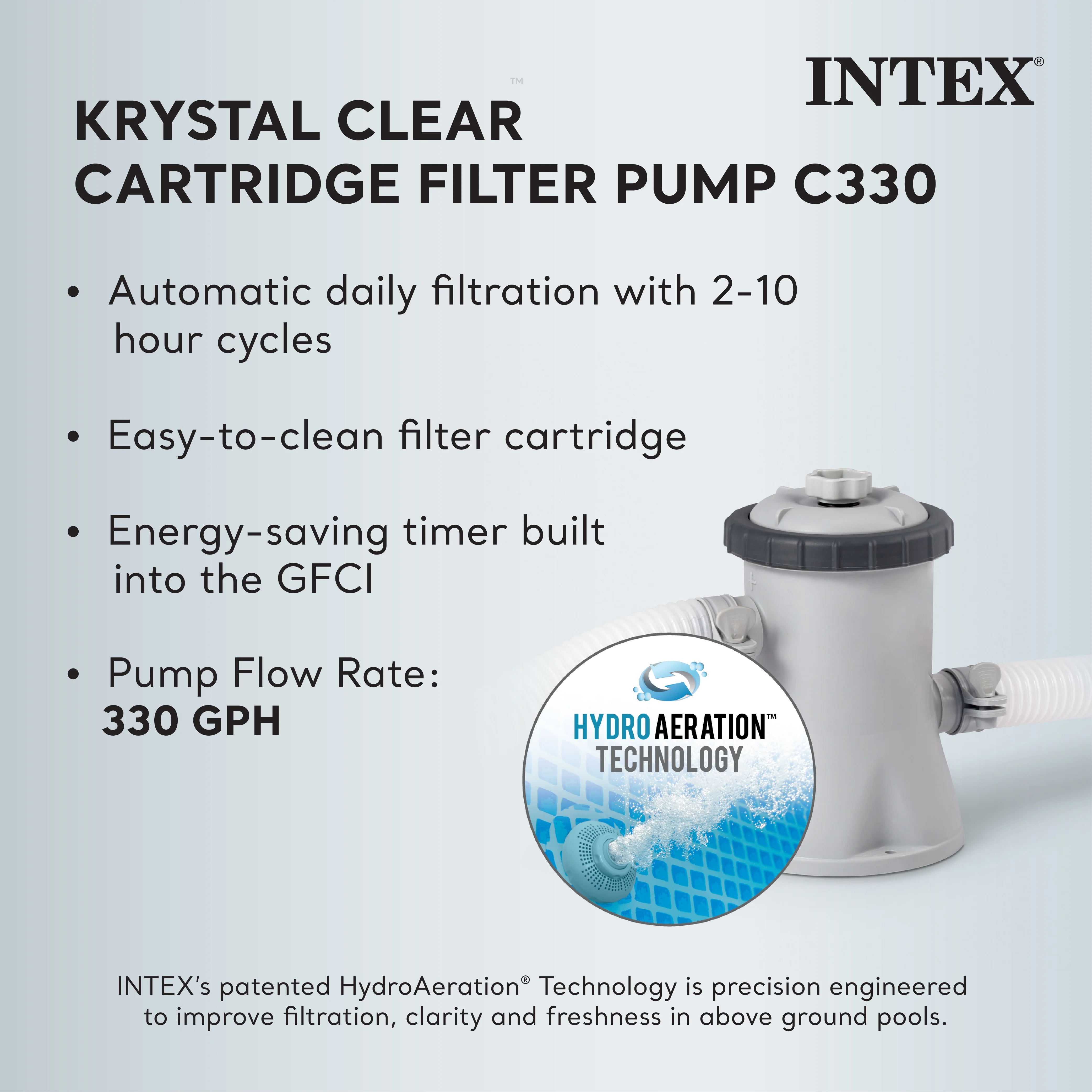 Intex 26719EH 14ft x 42in Prism Frame Above Ground Swimming Pool with Pump