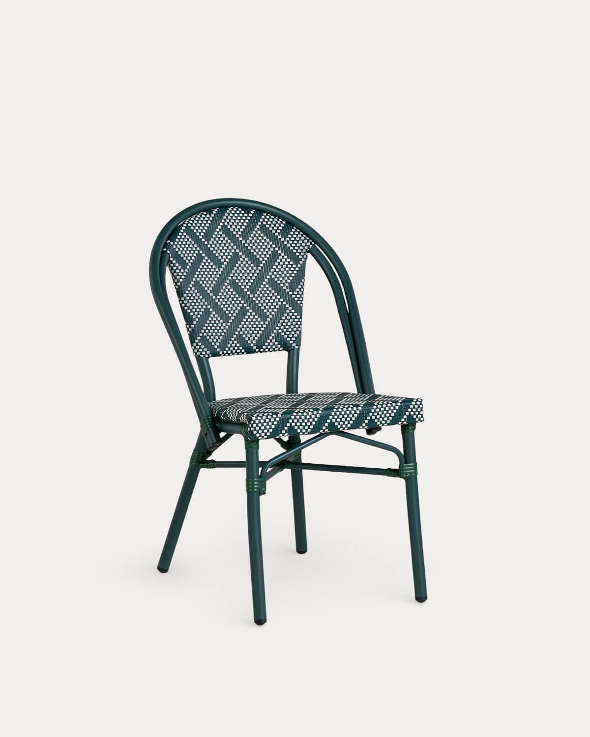 Yona - Silla de Comedor de Aluminio y Ratán Sintético Yona Bistro