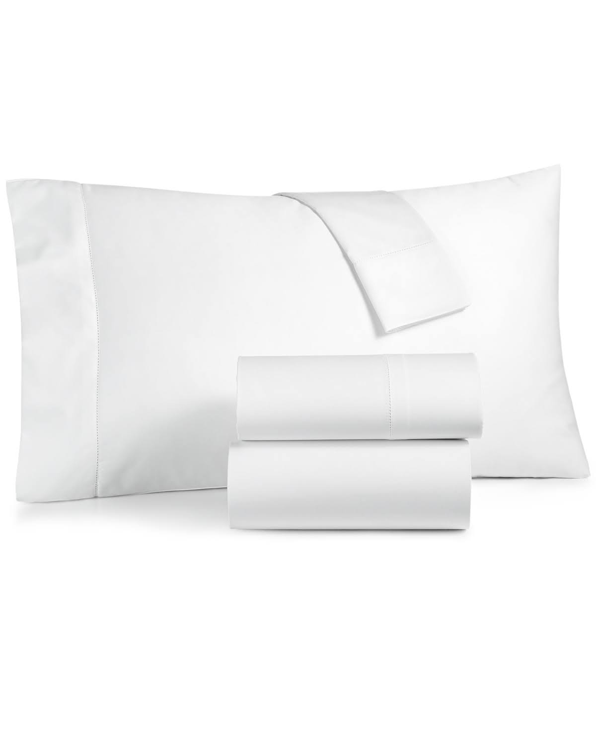 Charter Club Damask 100% Supima Cotton 550 Thread Count 3 Pc. Sheet Set, Twin - White