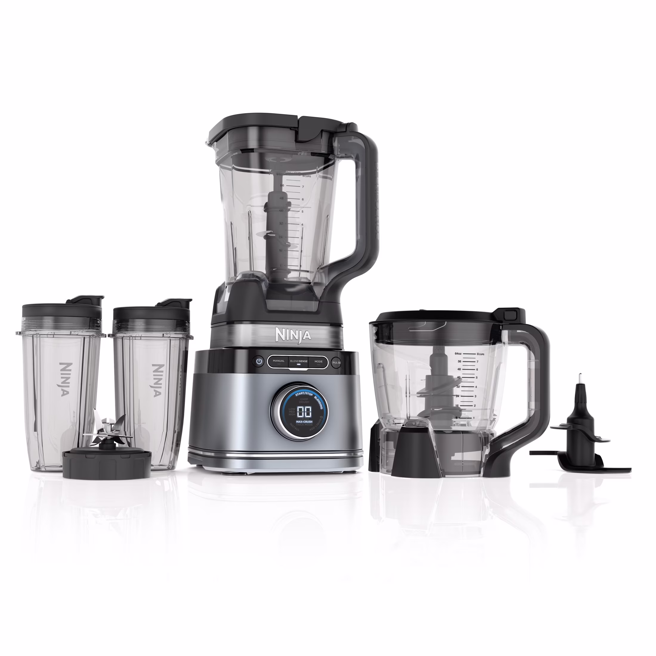 Detect Kitchen System Power Blender + Processor with Blend Sense Technology, Silver, TB400(Platinum)