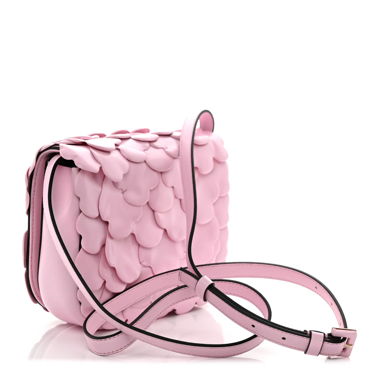 Nappa Atelier 03 Rose Edition Small Flap Crossbody Bag Pink Borealis
