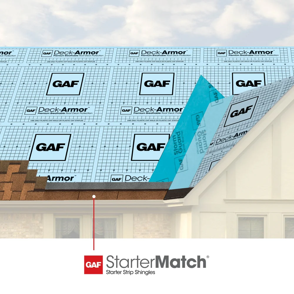 GAF StarterMatch Starter Strip Shingles, Stonewood, 60 Lin. Ft. per Bundle