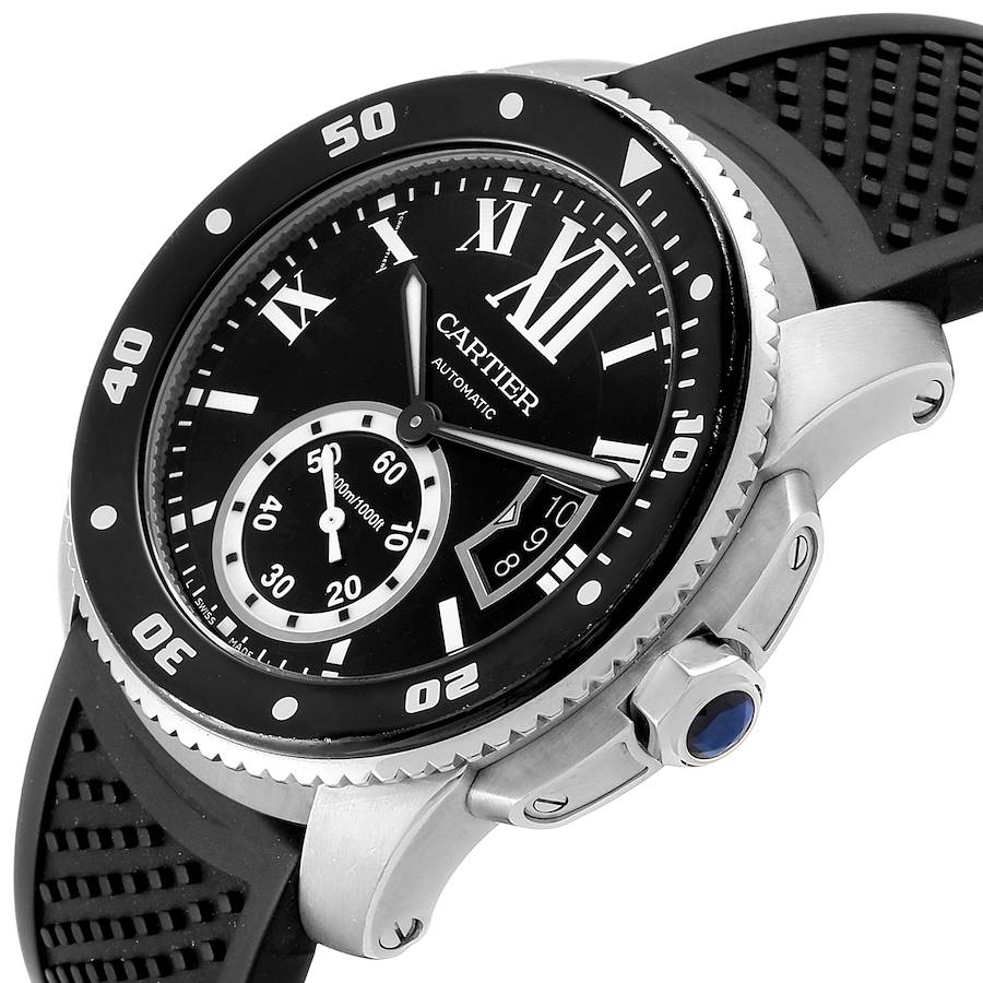 [Super Clone]Calibre Diver Black Rubber 42mm