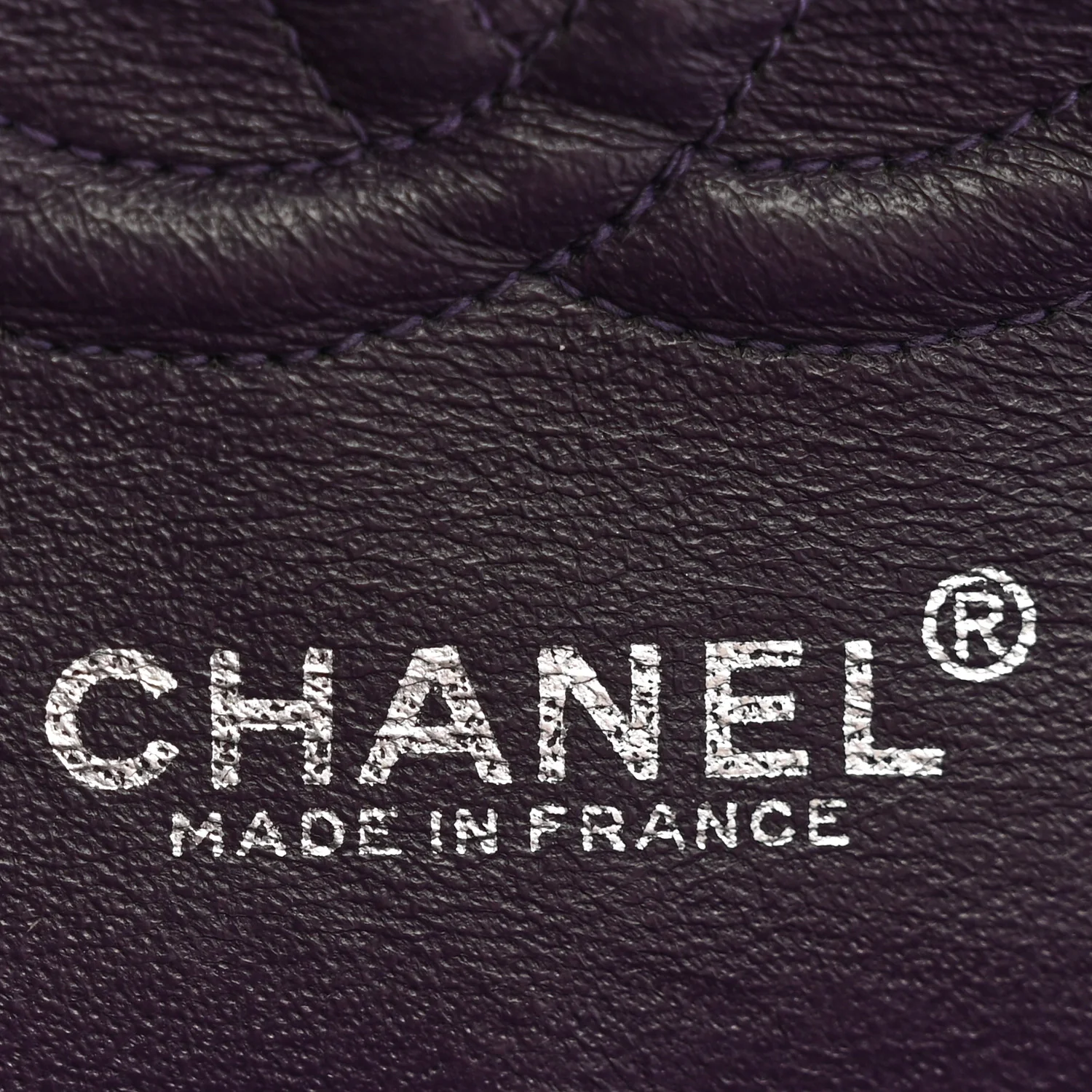 Caviar Quilted Small Double Flap Dark Purple